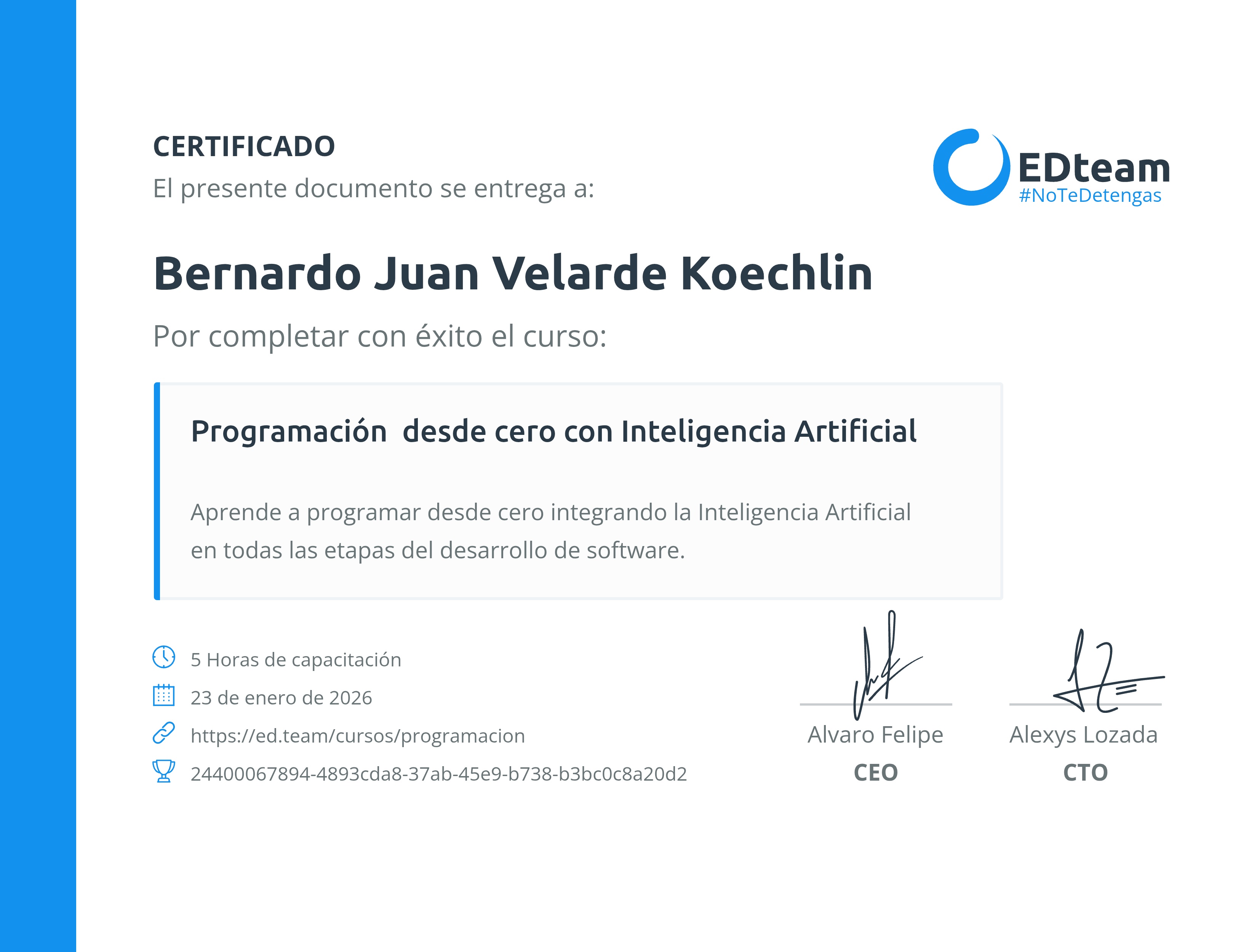 Certificado