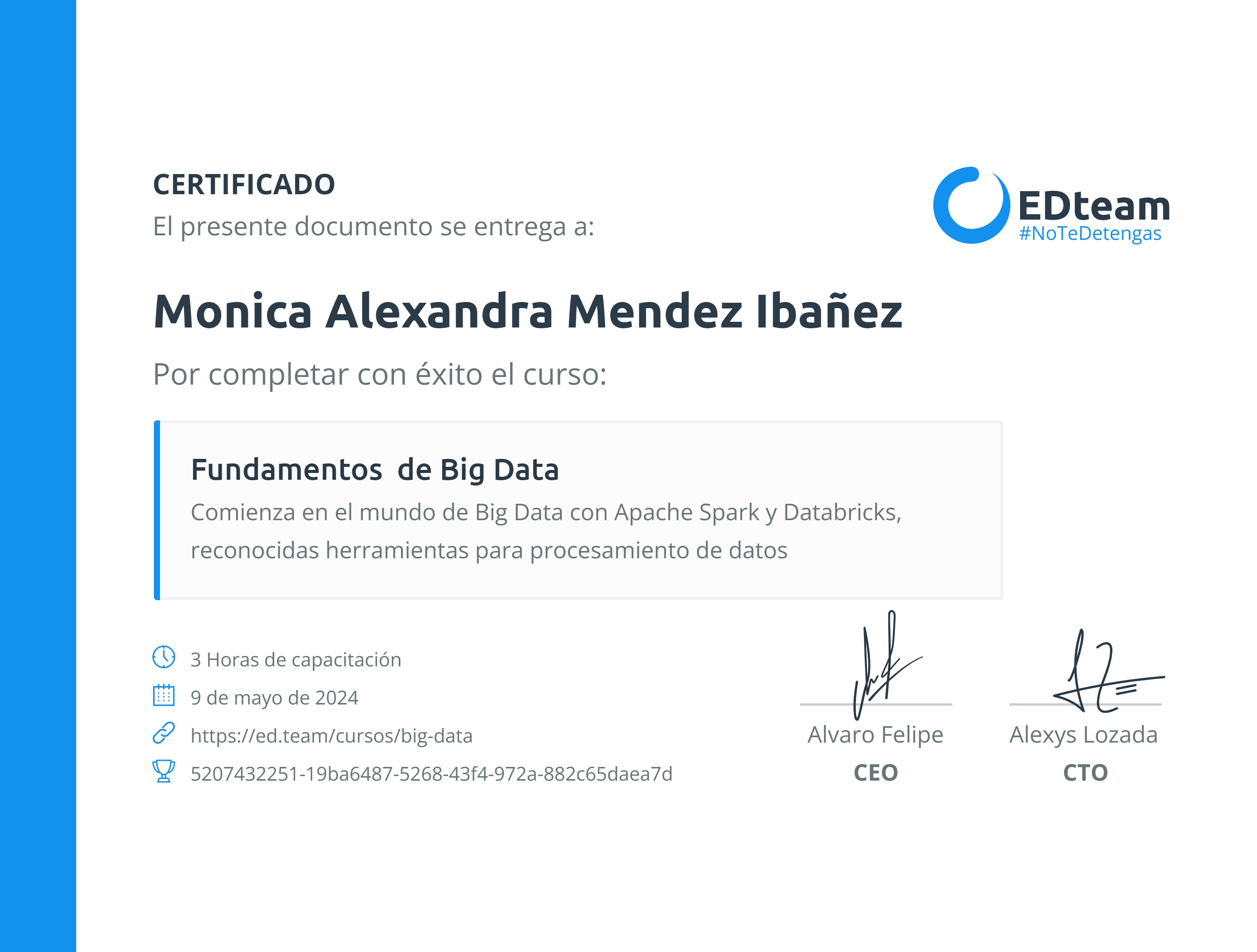 Certificado de curso
