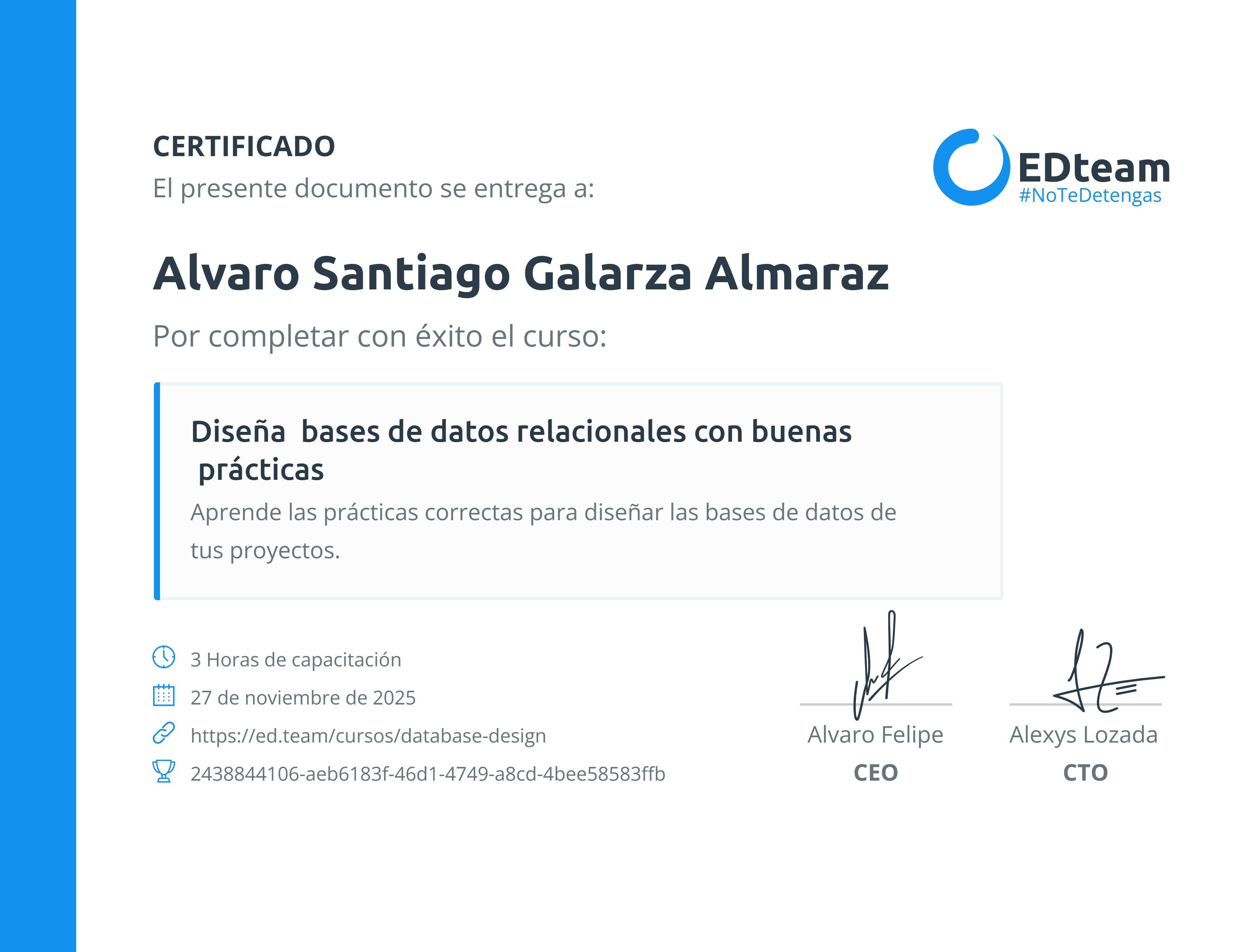 Certificado de curso
