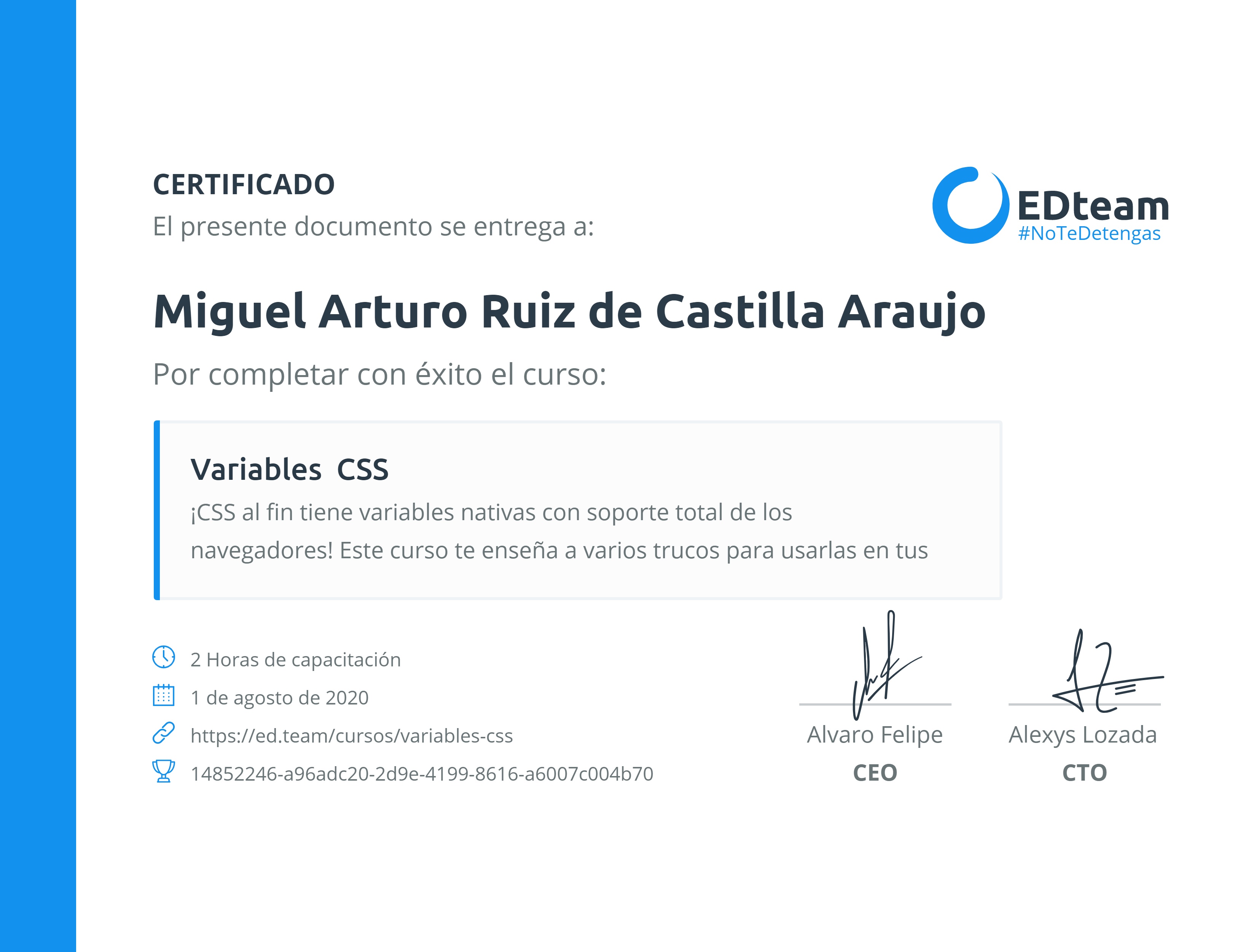 Certificado