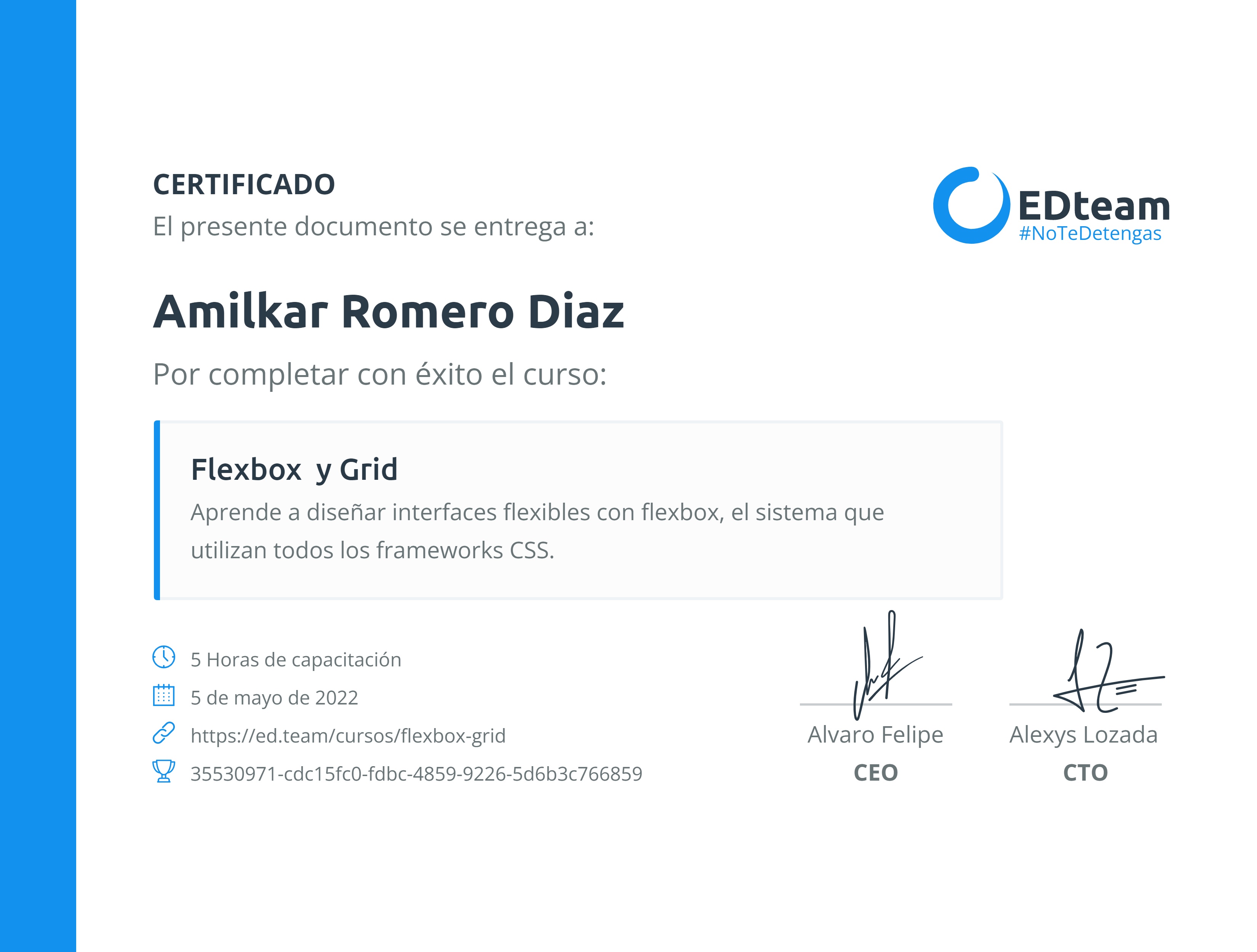 Certificado de curso