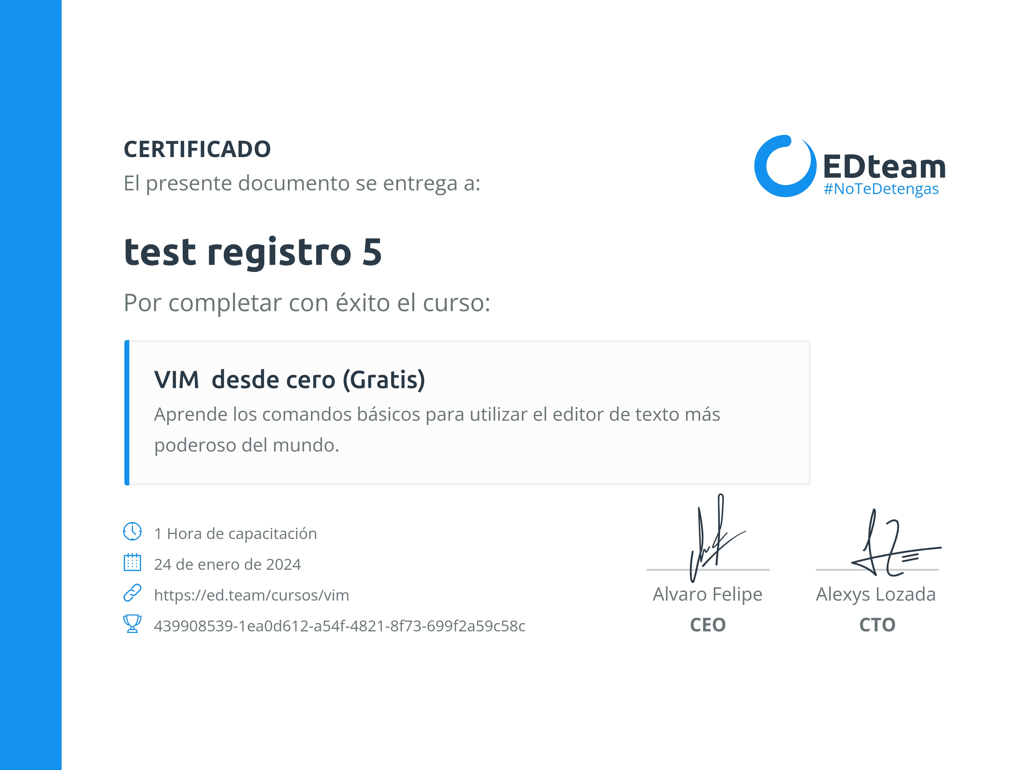 Certificado