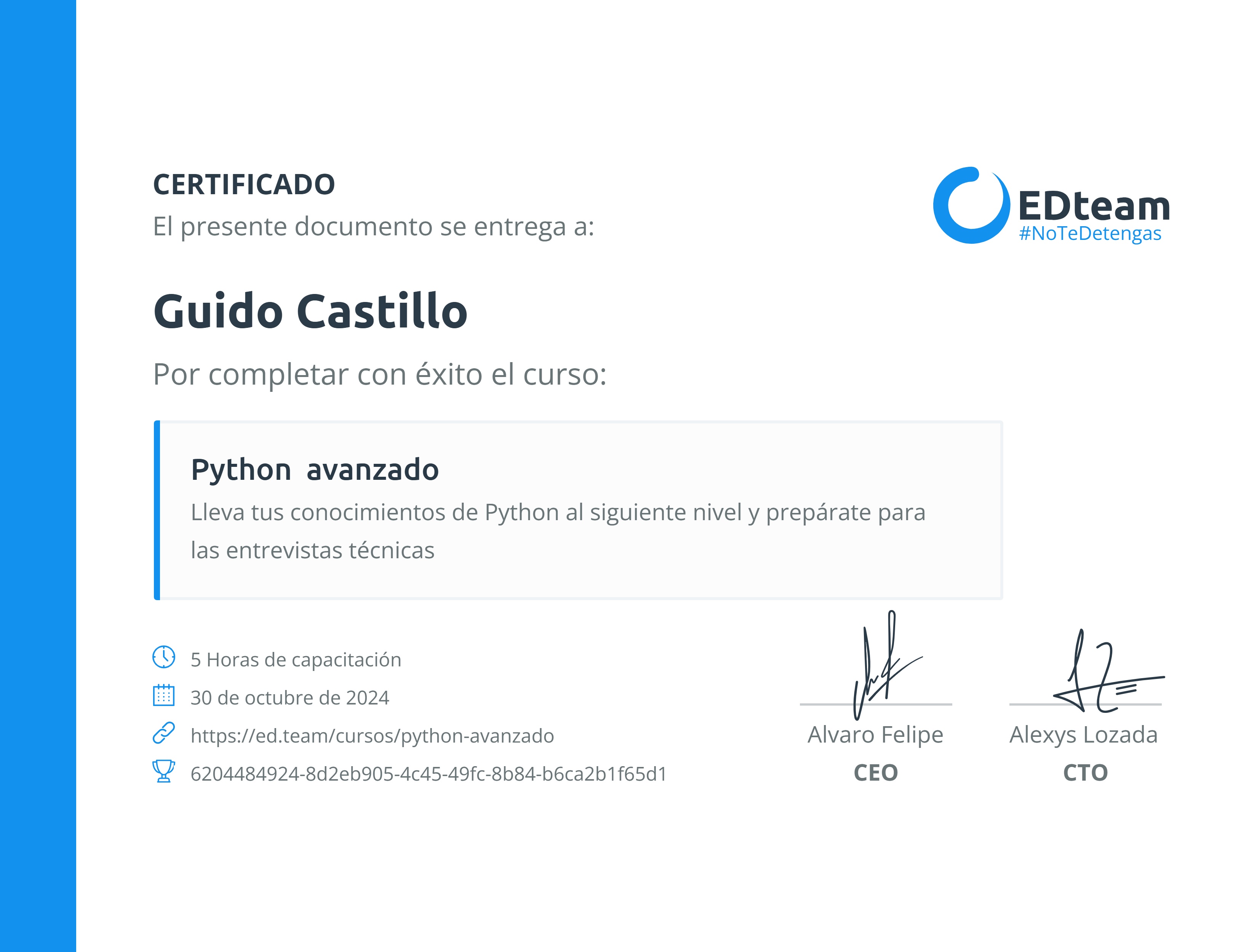 Certificado