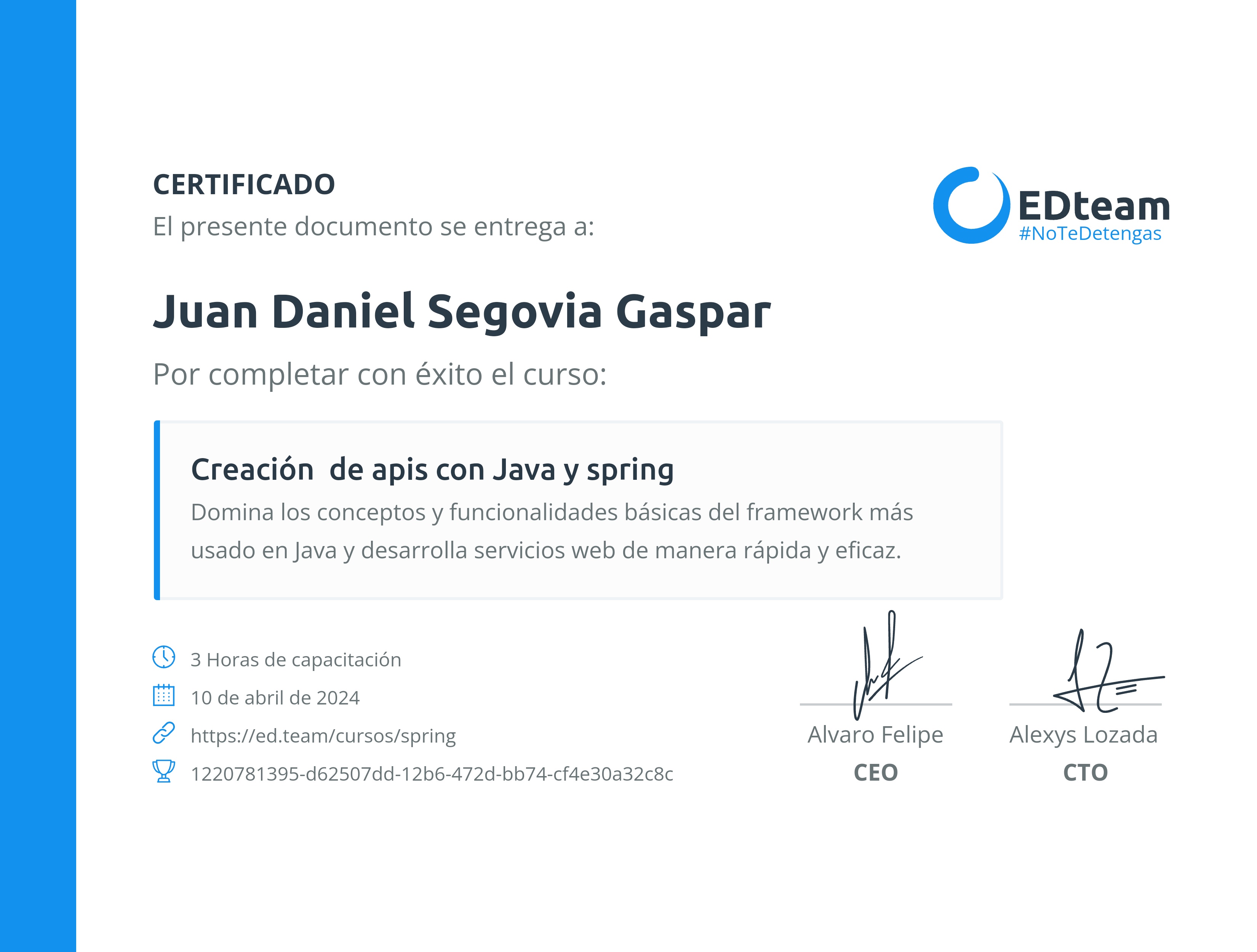 Certificado