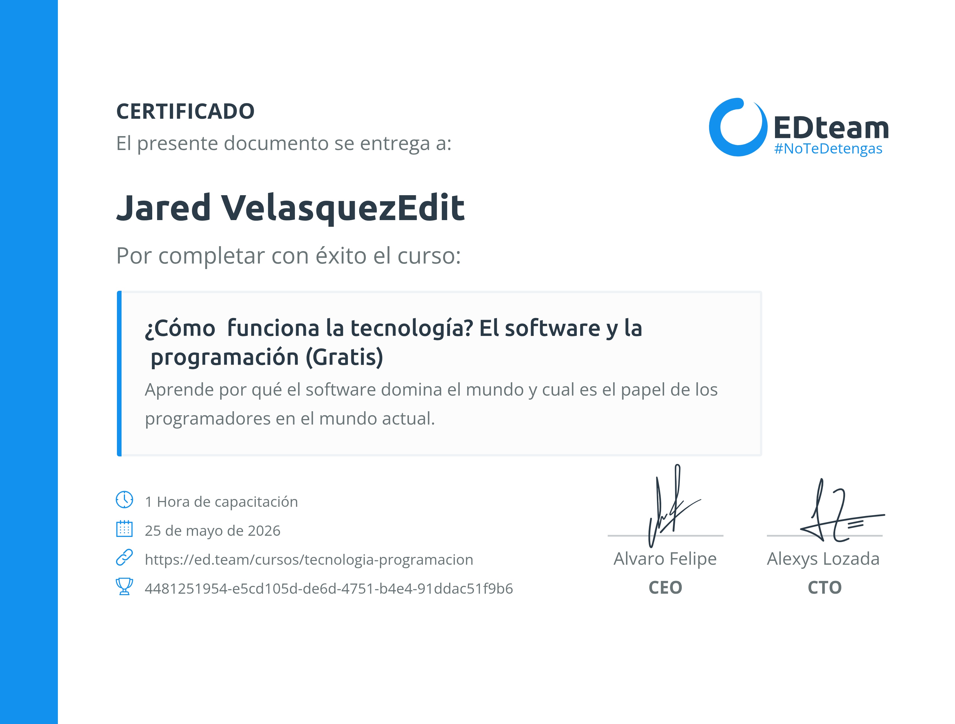 Certificado
