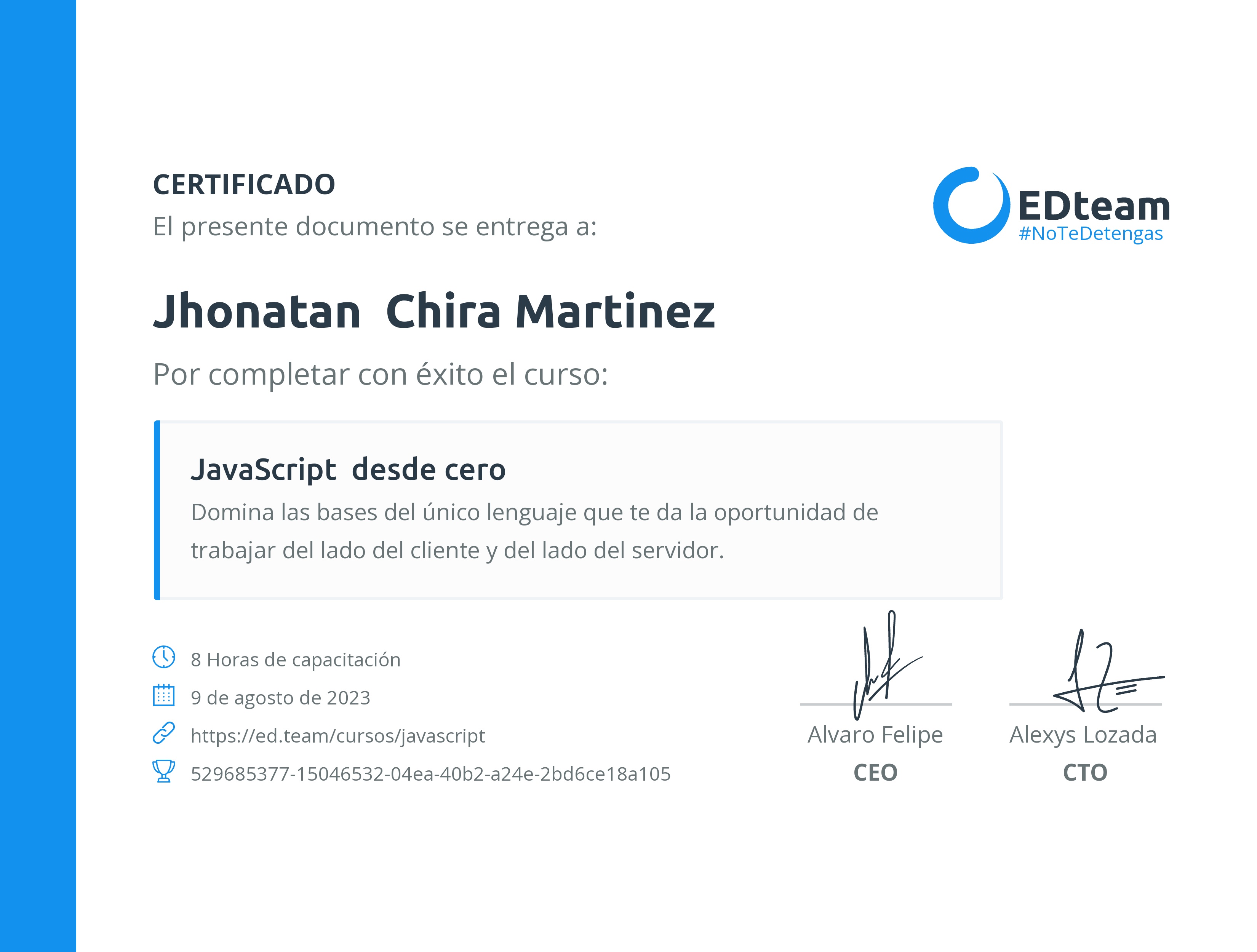 Certificado