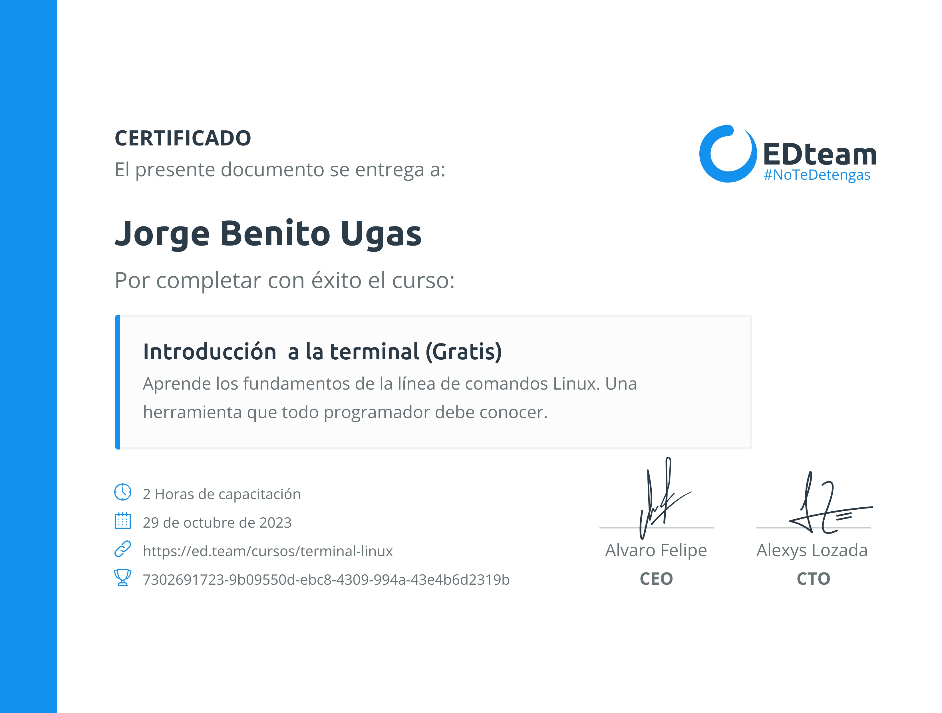 Certificado