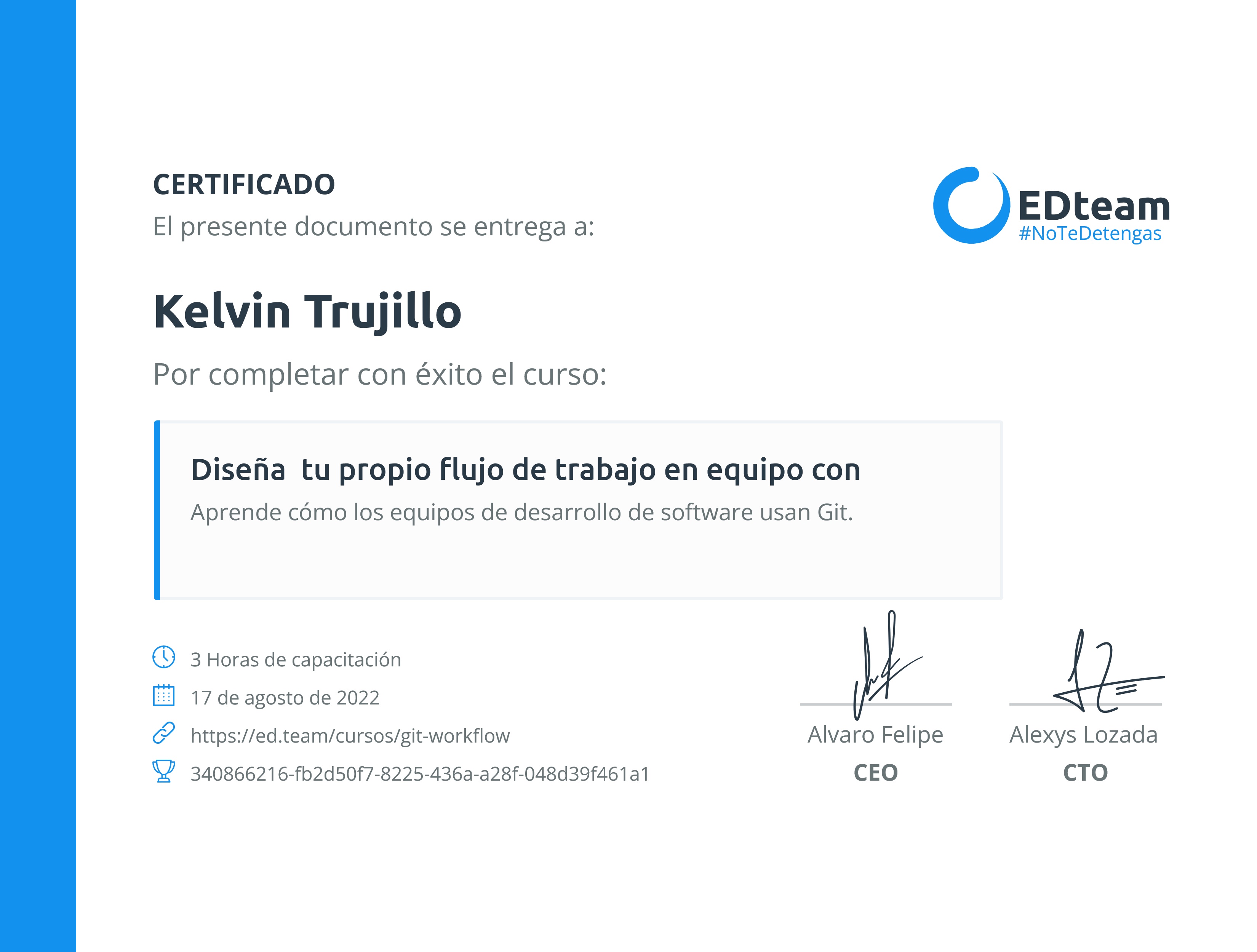 Certificado de curso