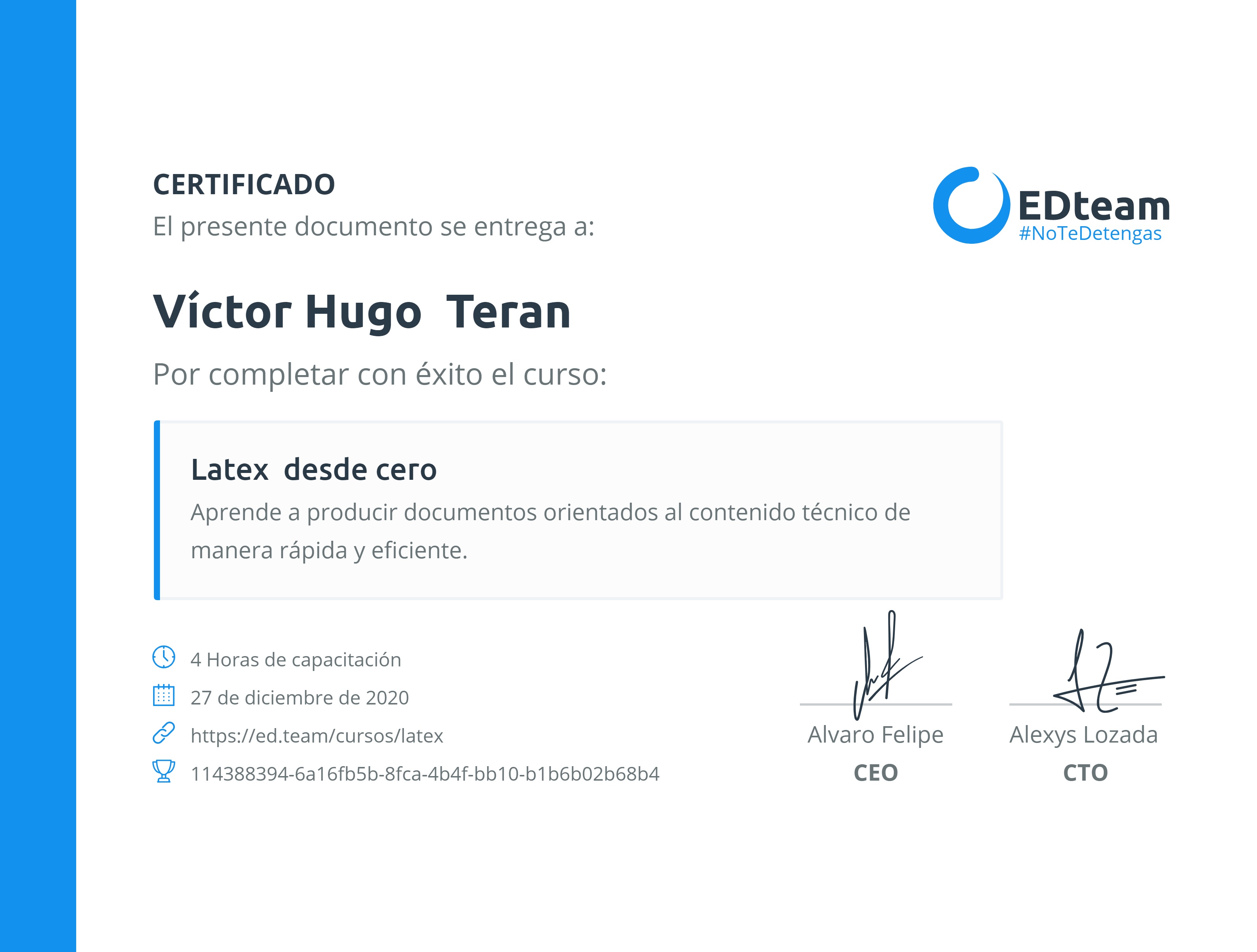 Certificado
