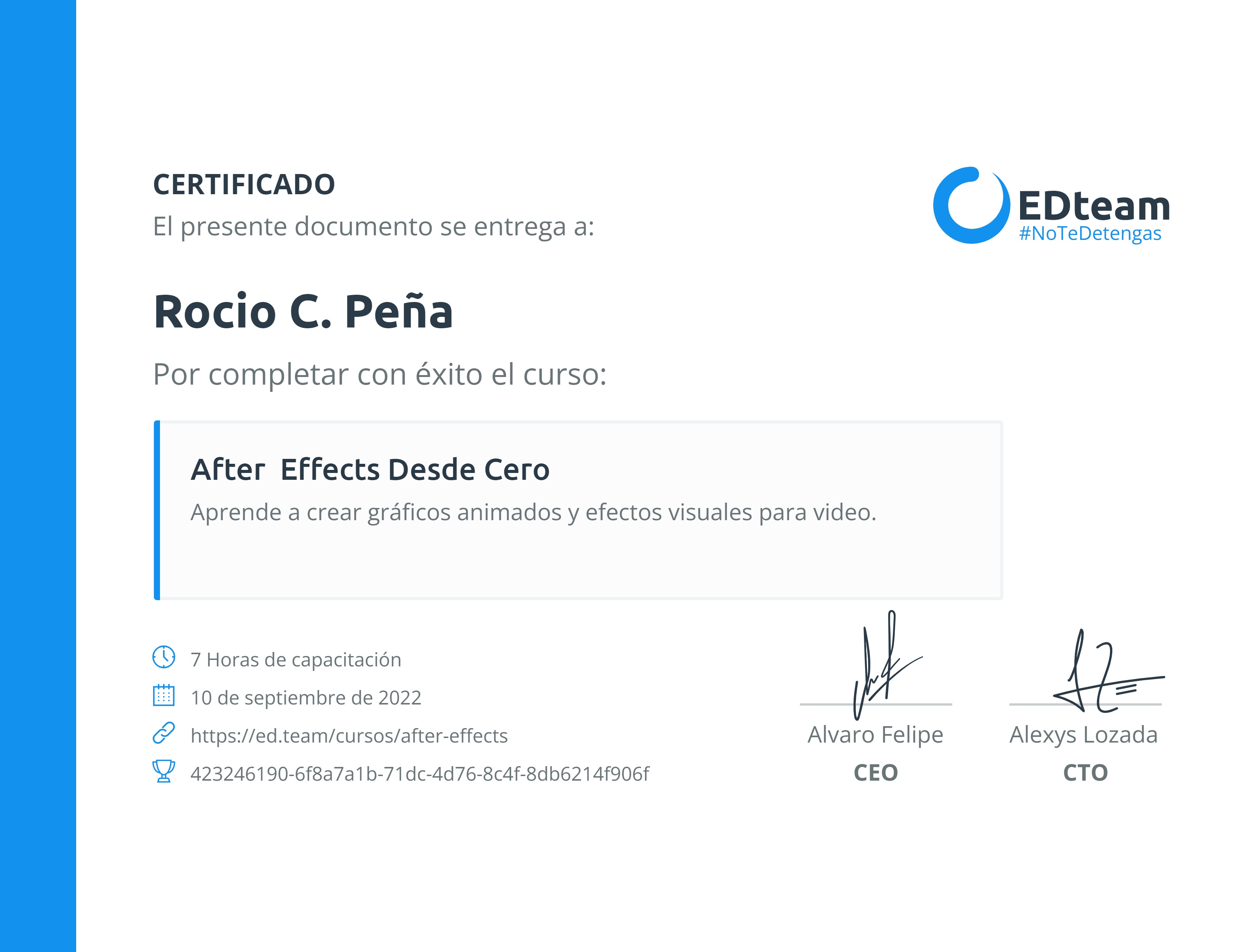 Certificado de curso