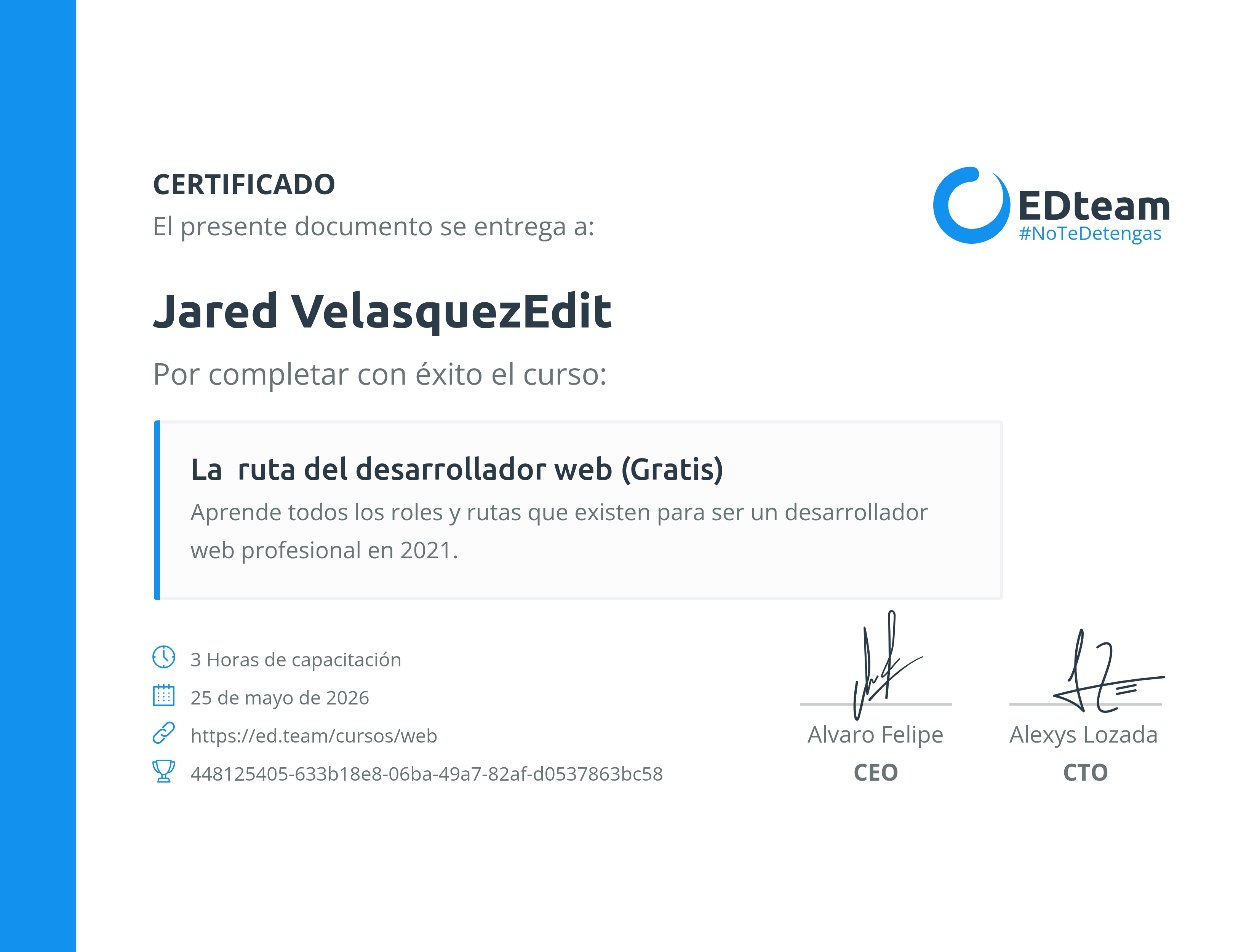 Certificado
