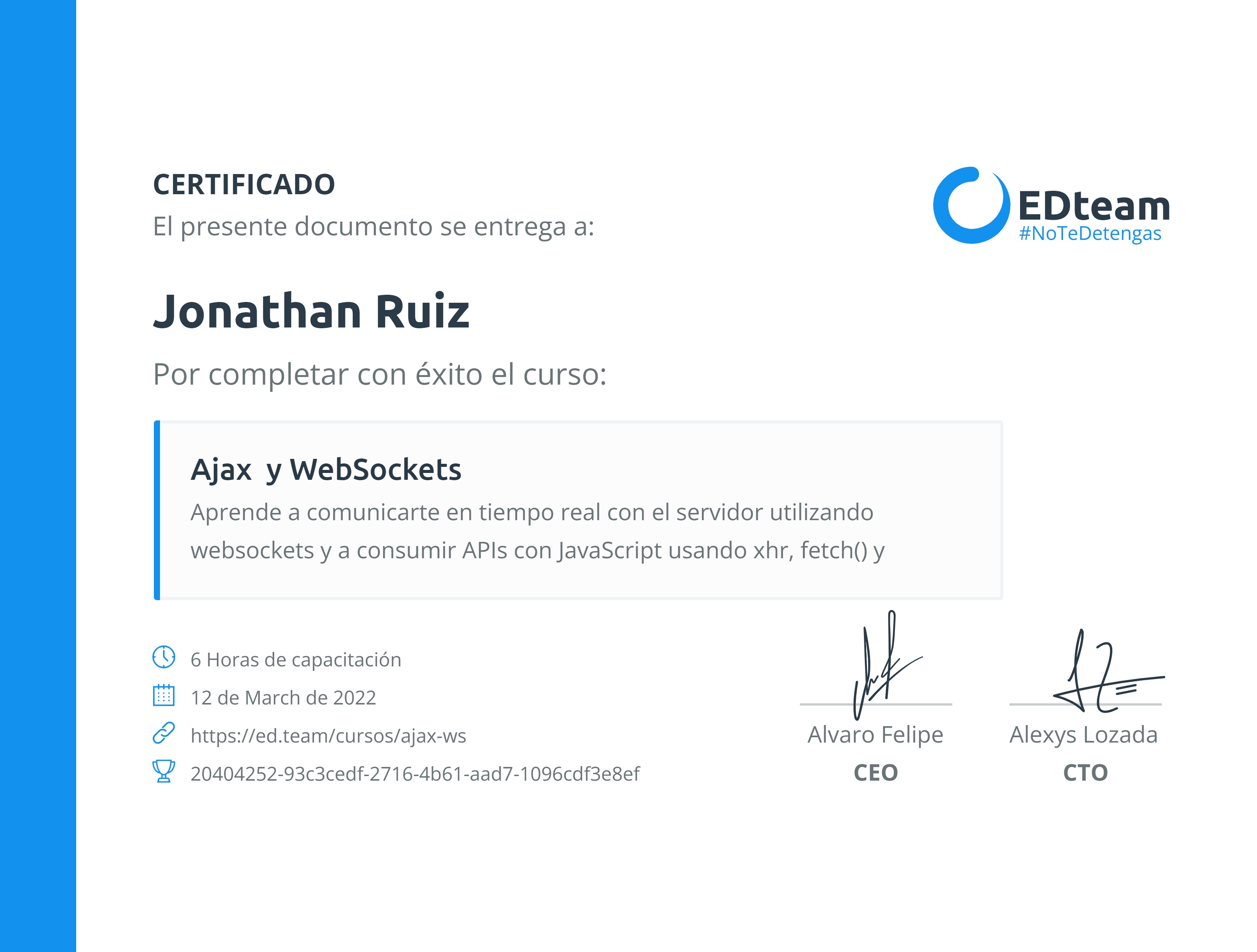 Certificado de curso