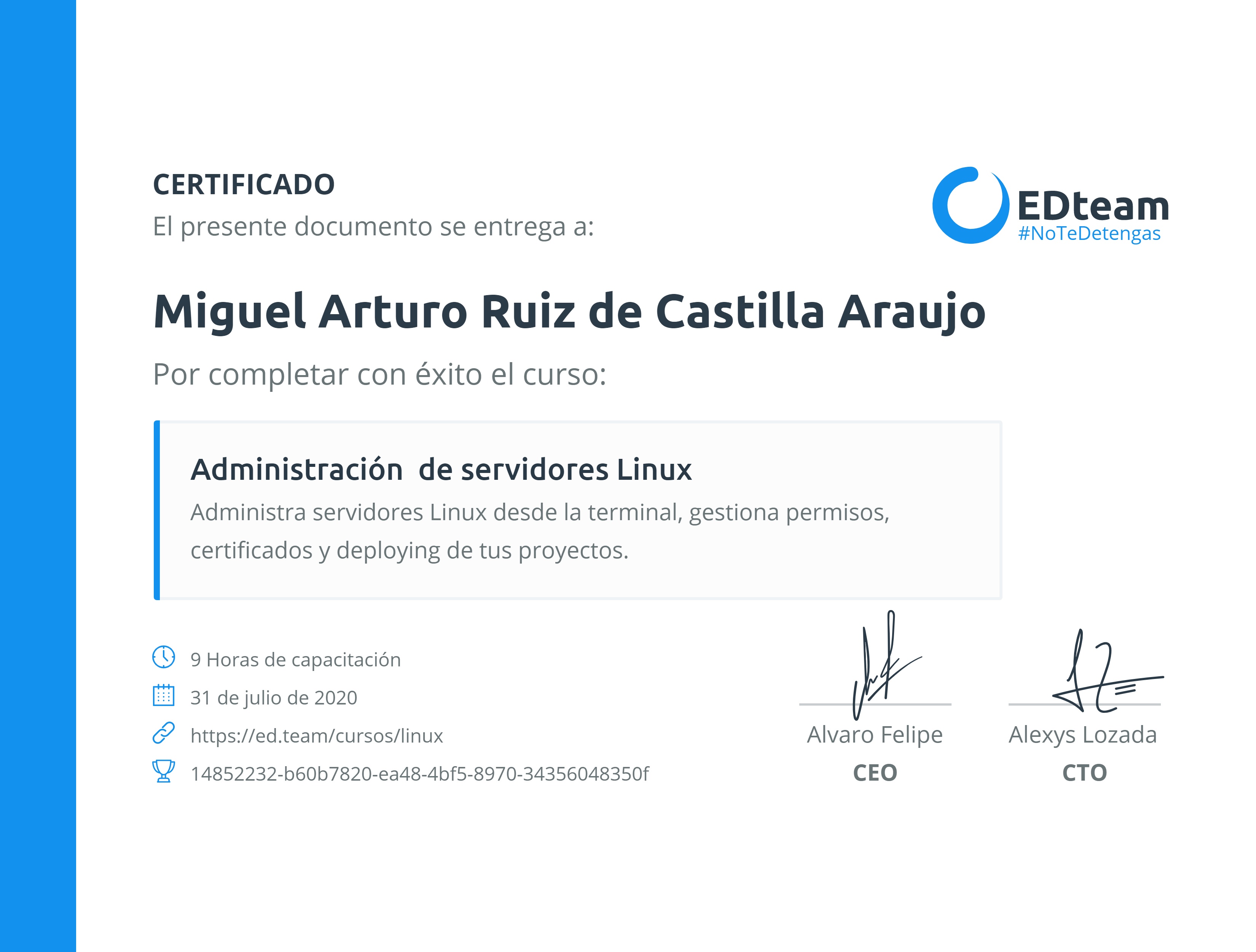 Certificado