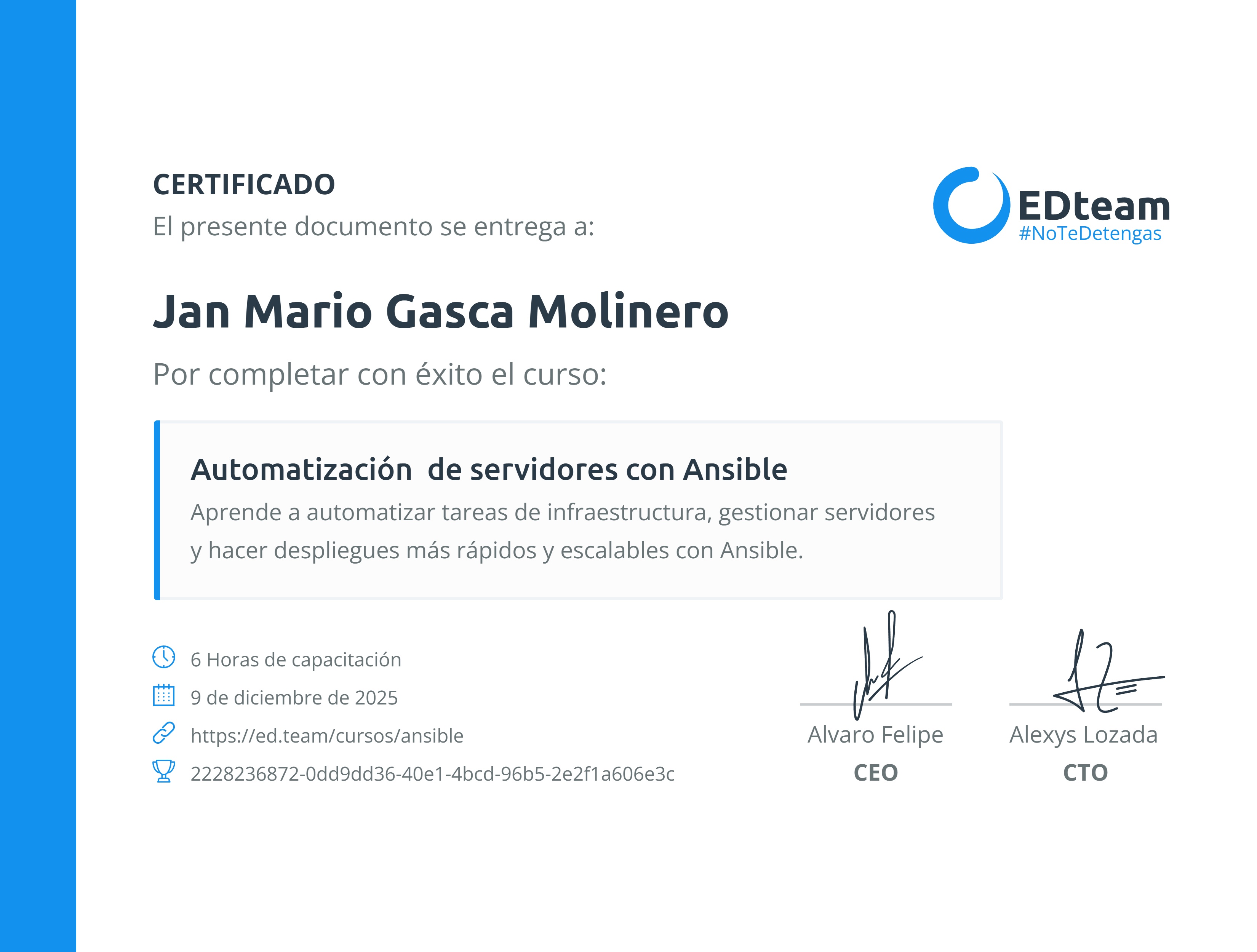 Certificado