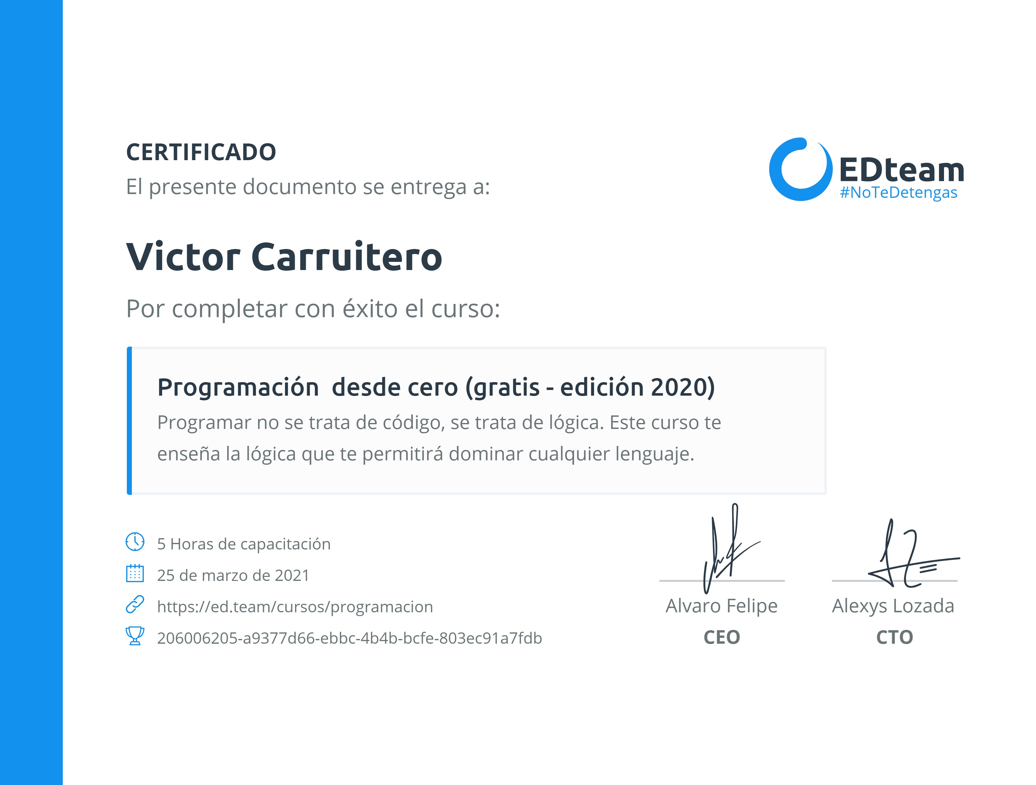 Certificado