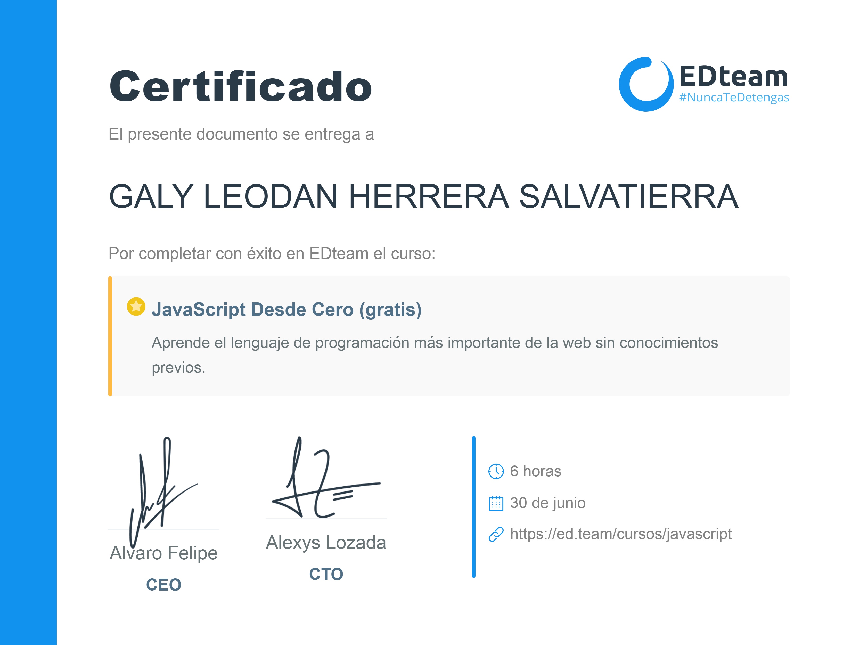 Certificado