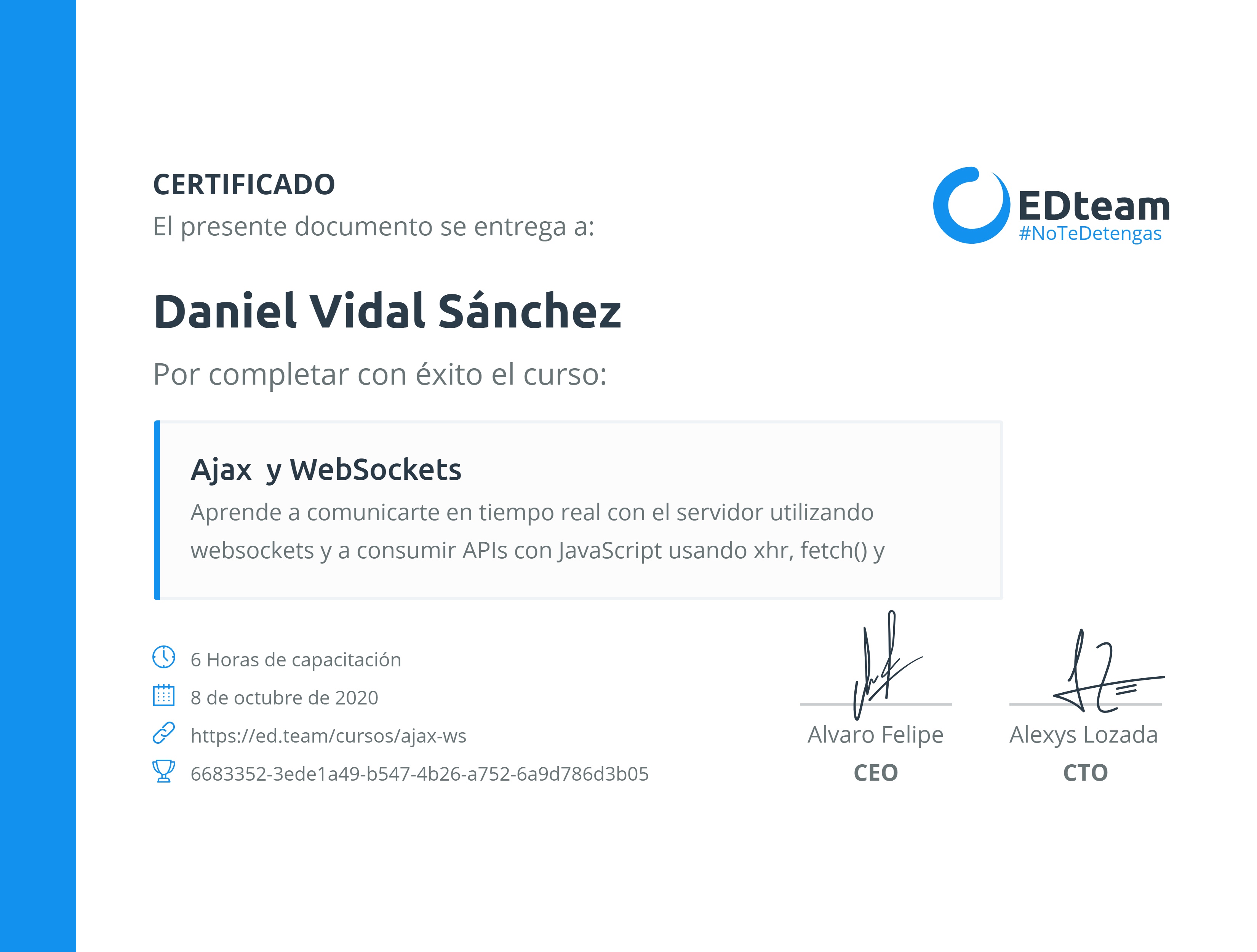 Certificado de curso