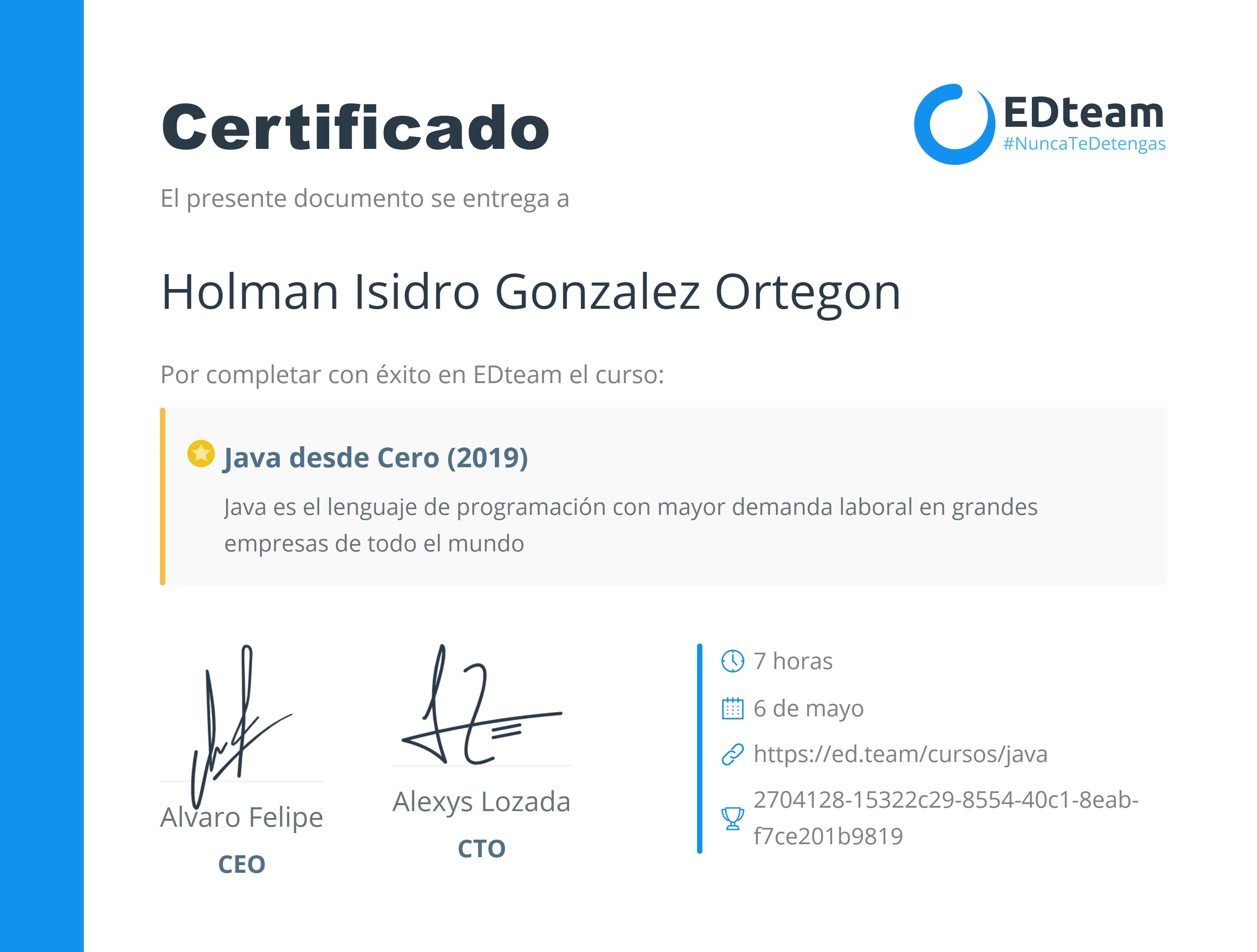 Certificado