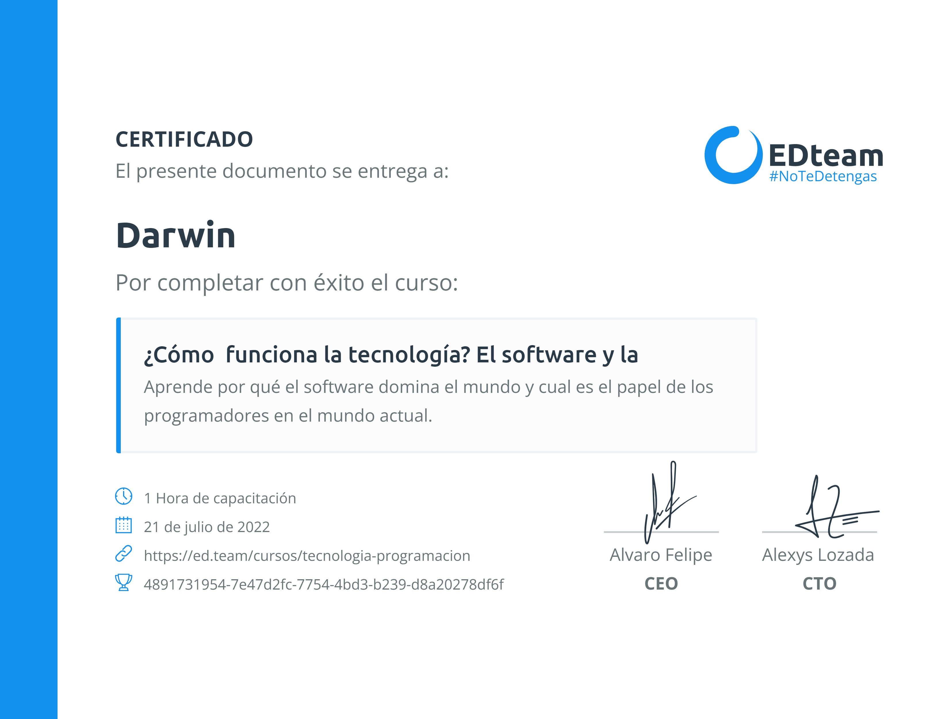 Certificado
