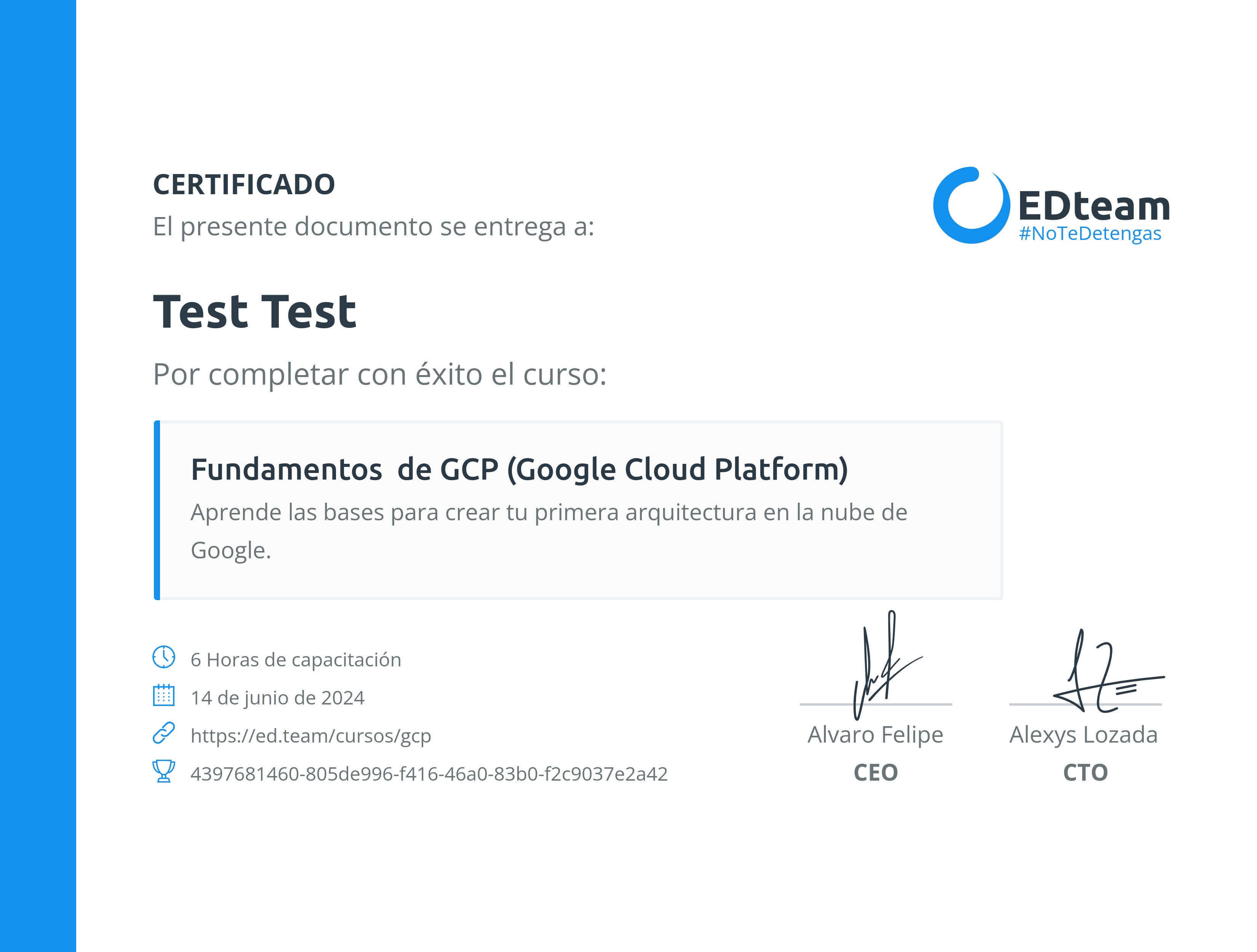 Certificado