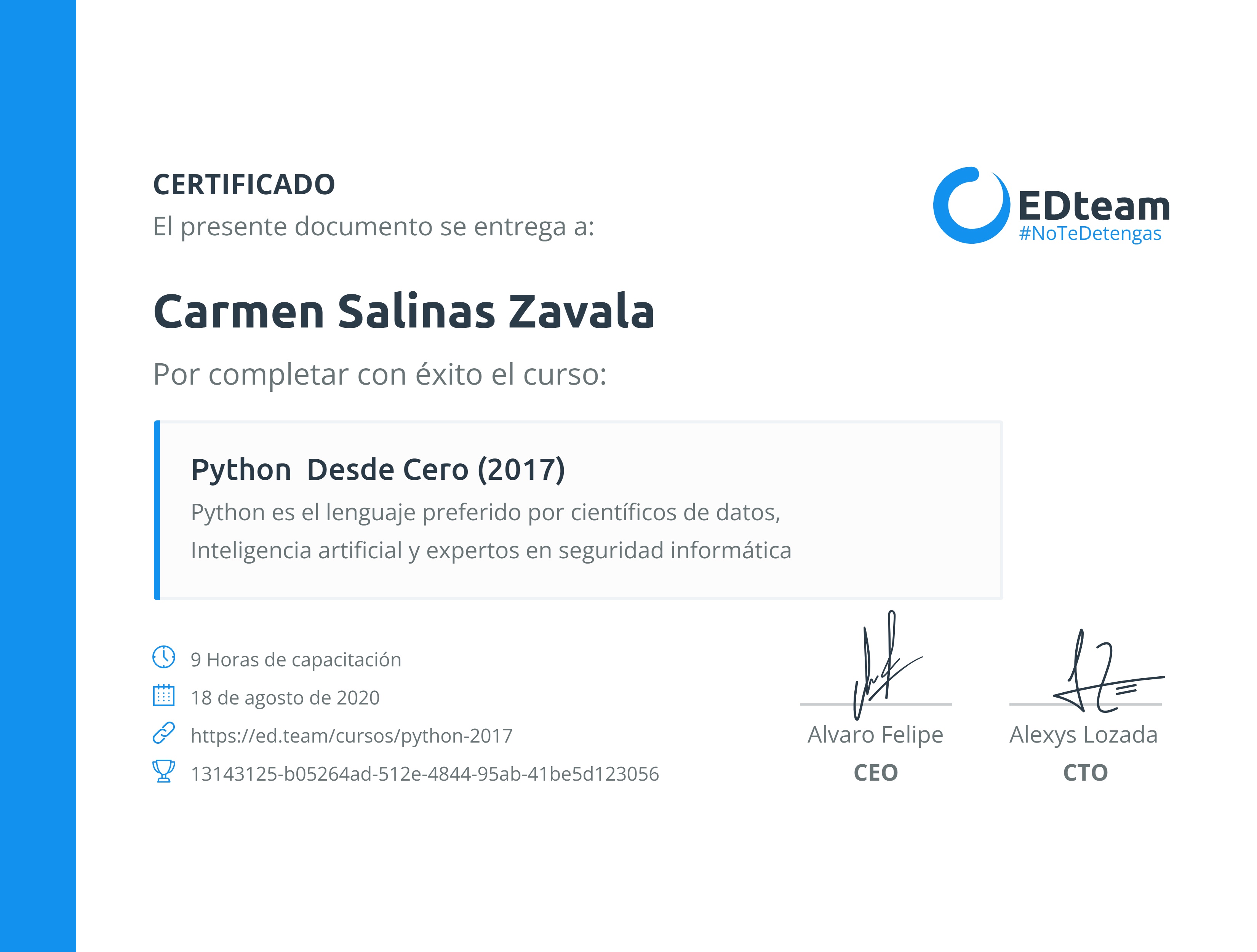 Certificado