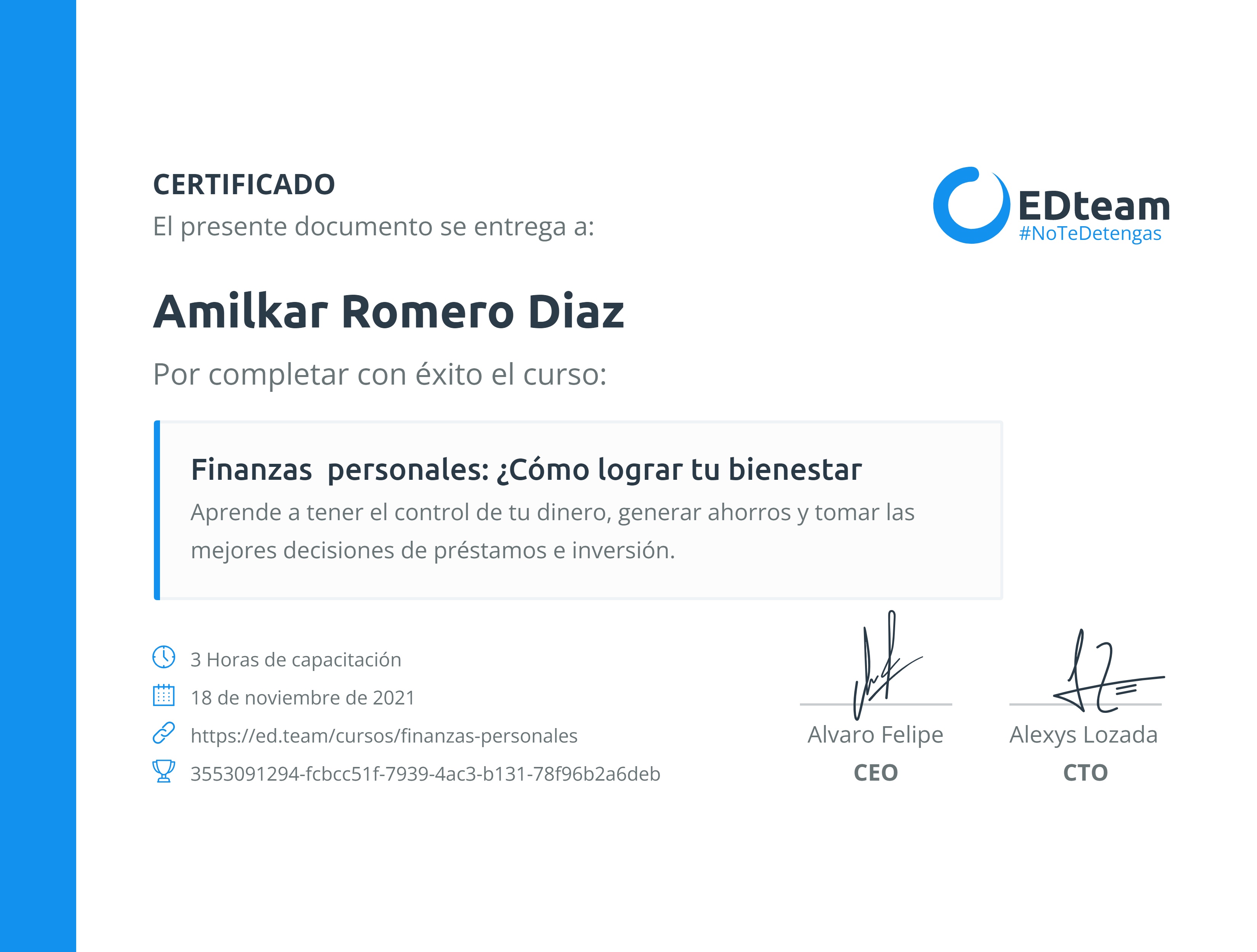 Certificado