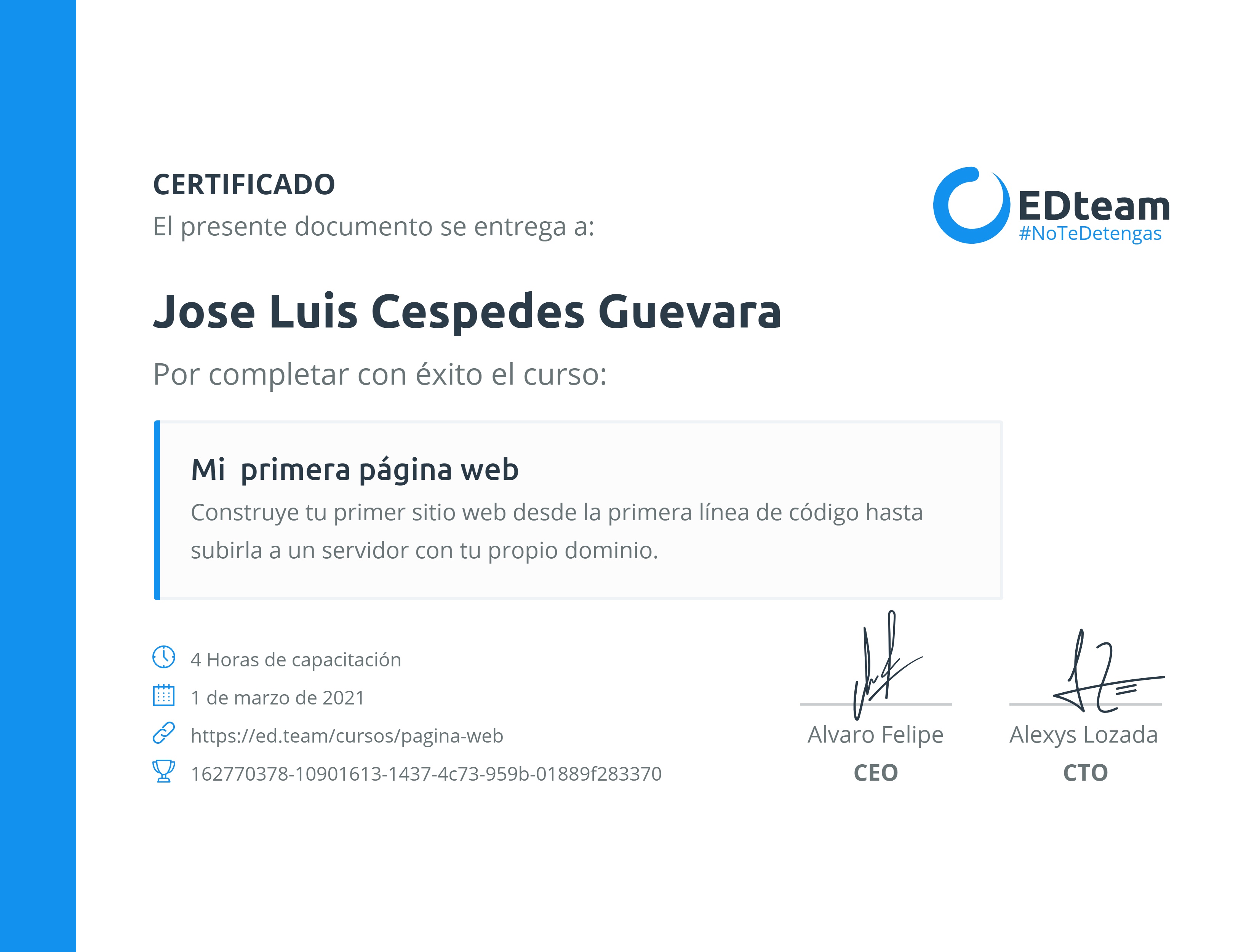 Certificado