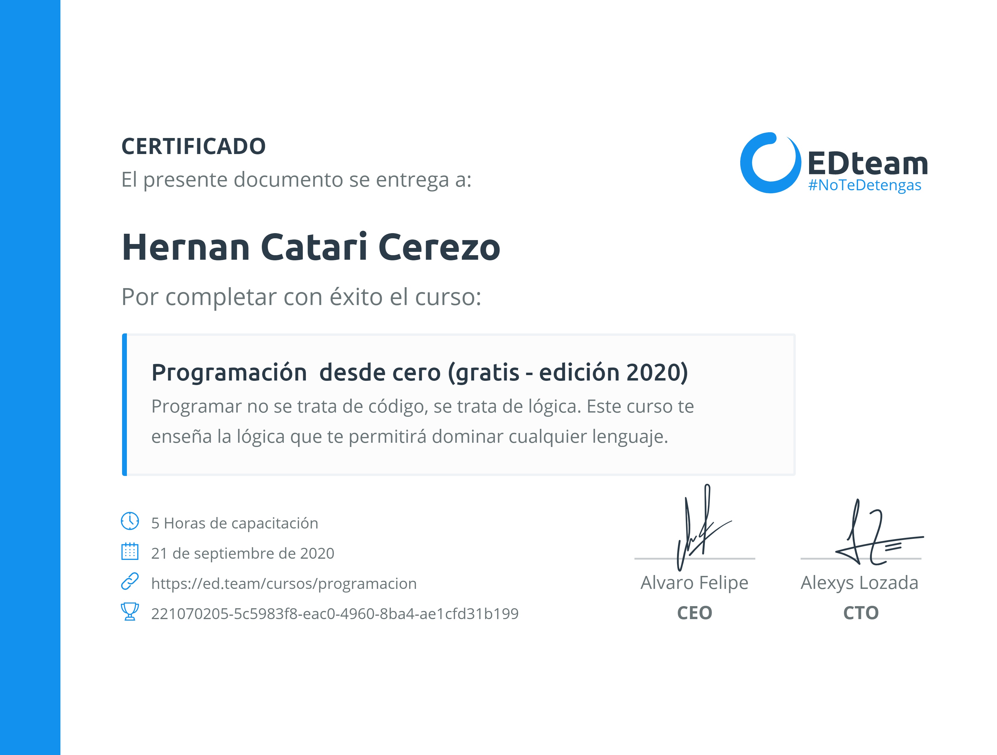 Certificado