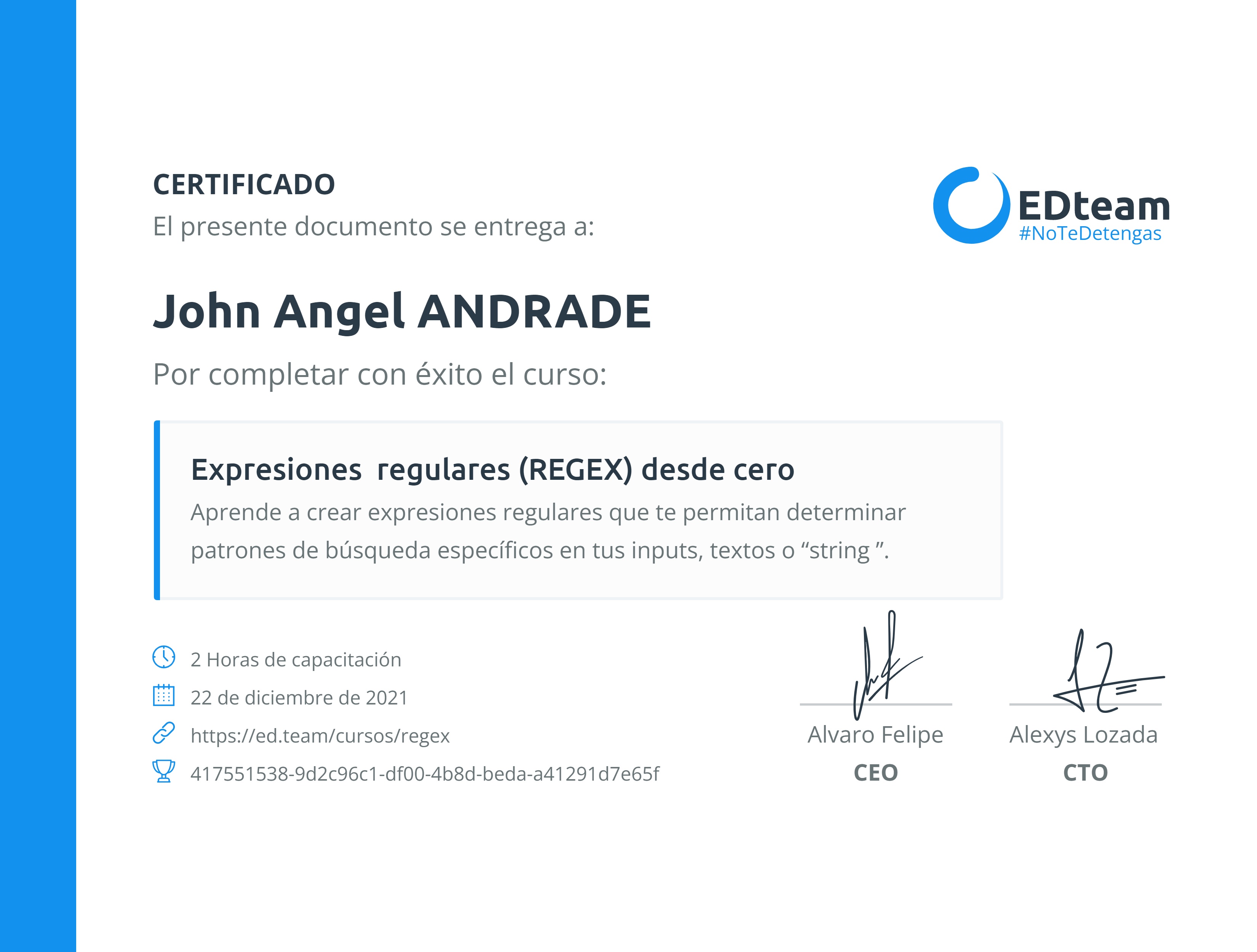 Certificado