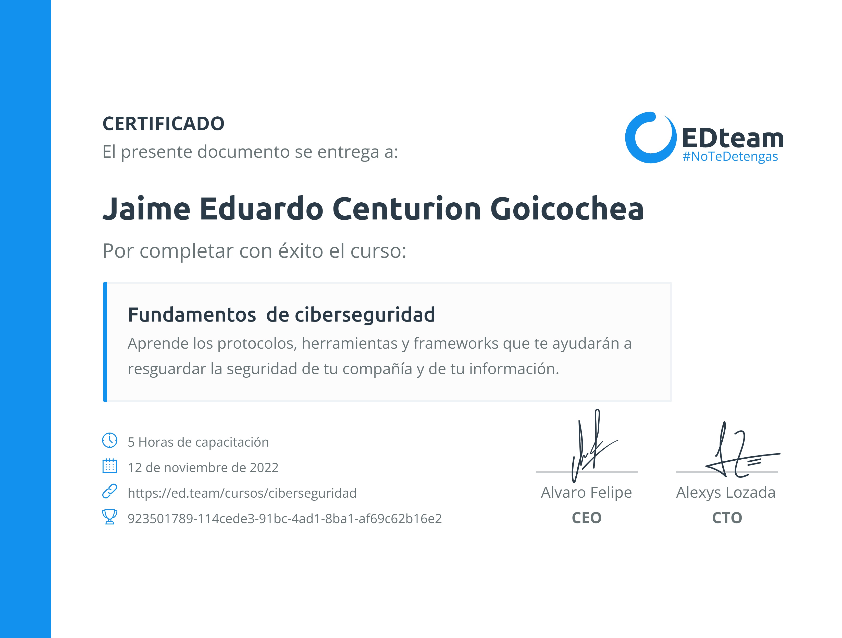 Certificado