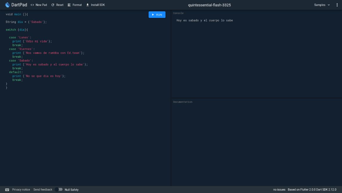 Switch en dart EDteam