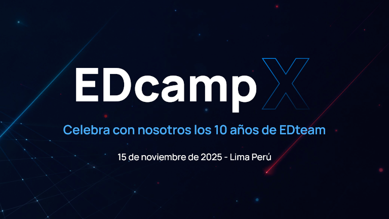 Poster de EDcamp X, una década de aprendizaje
