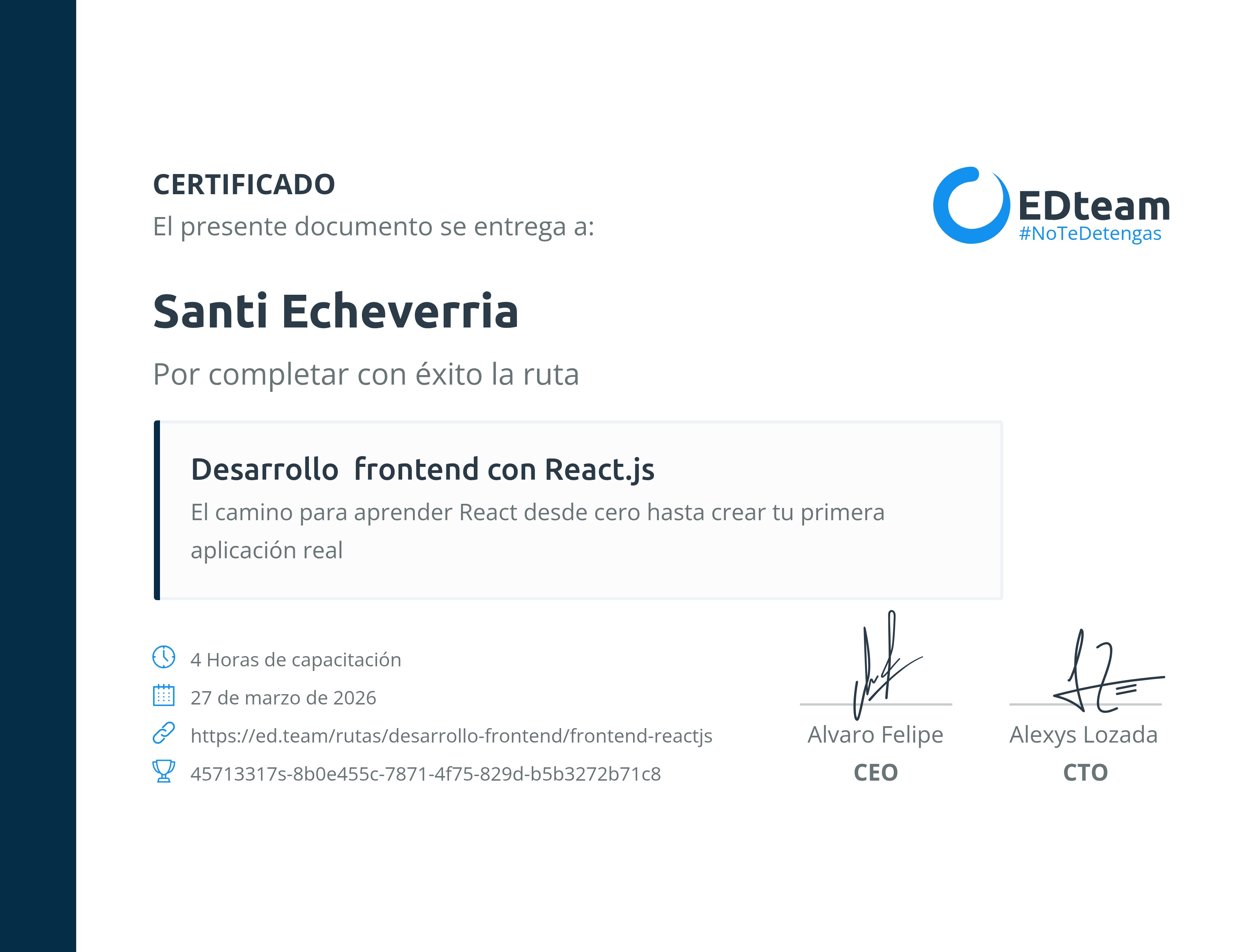 Certificado