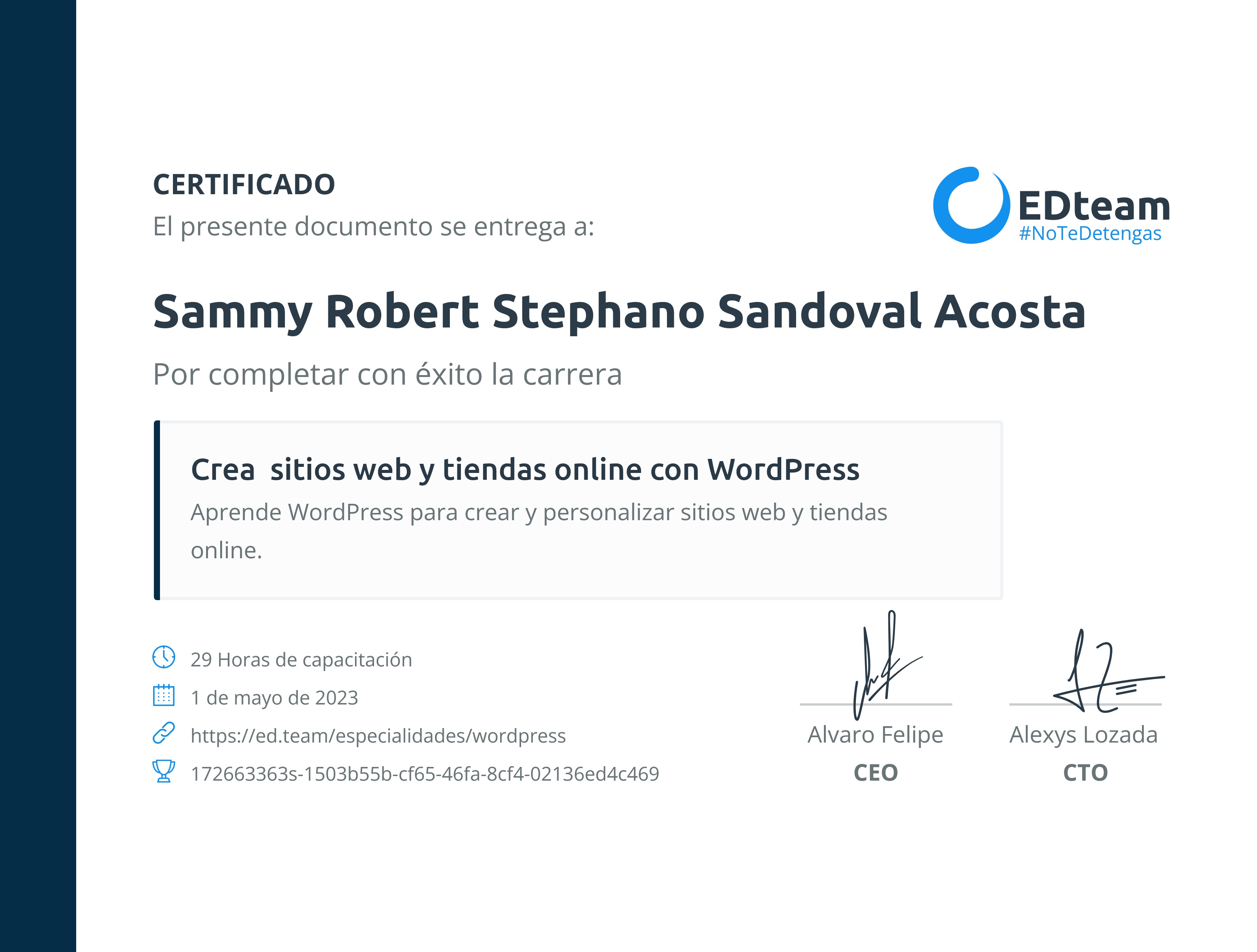 Certificado