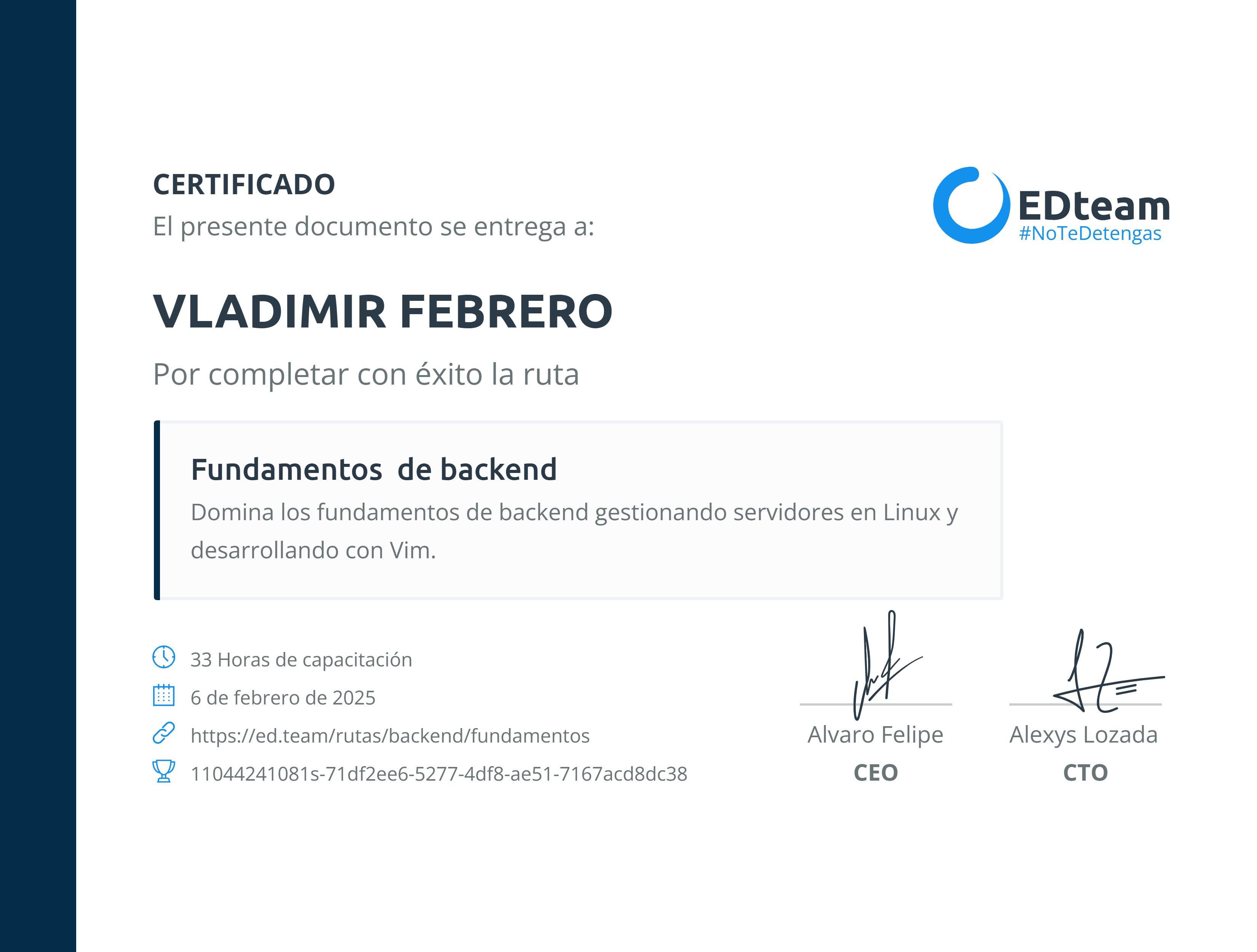 Certificado