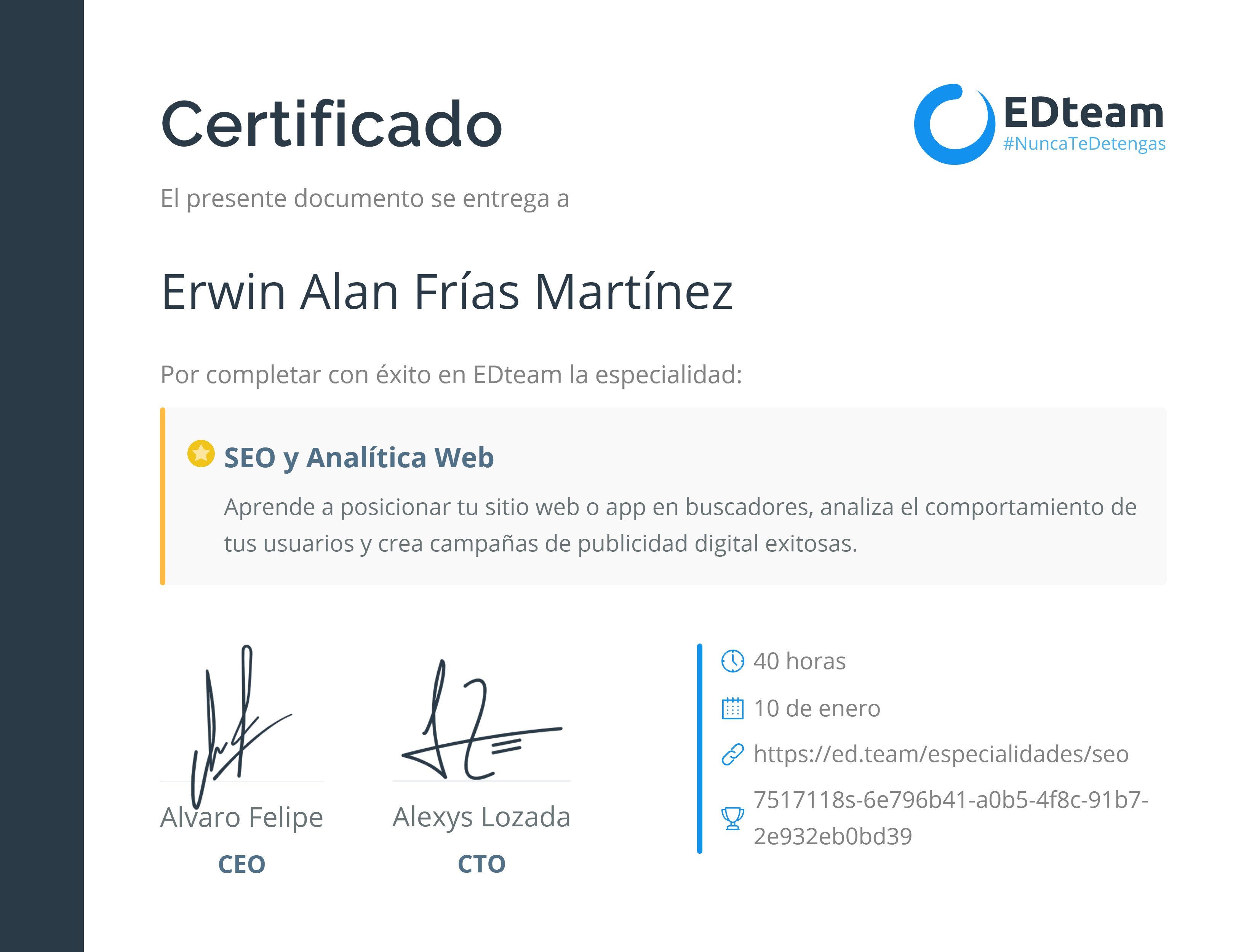 Certificado