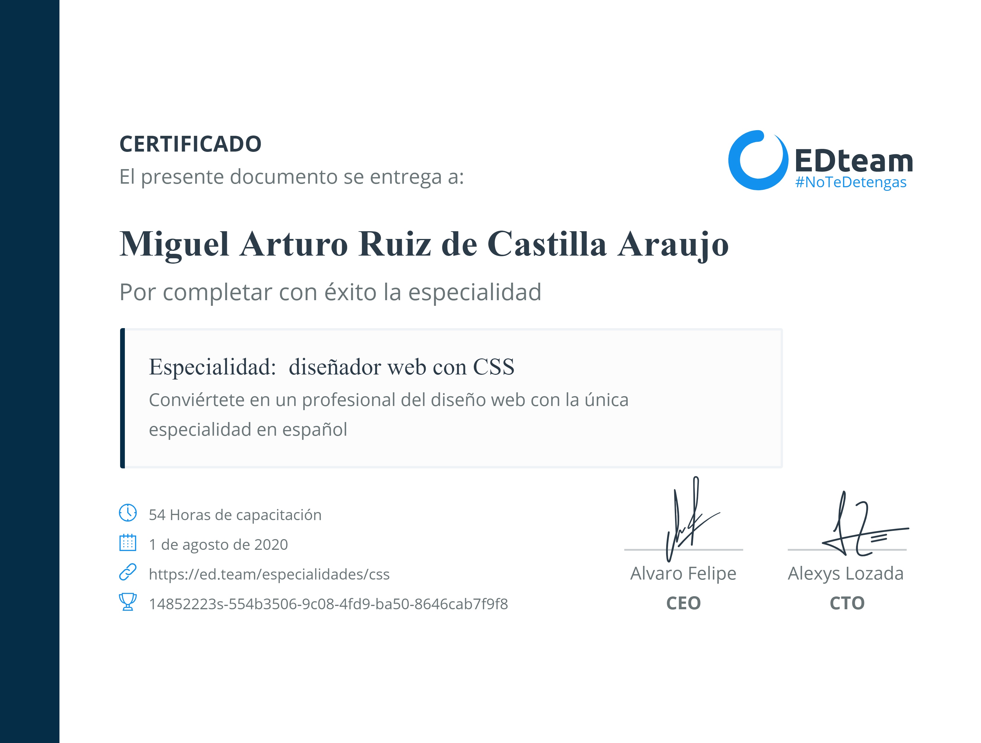 Certificado