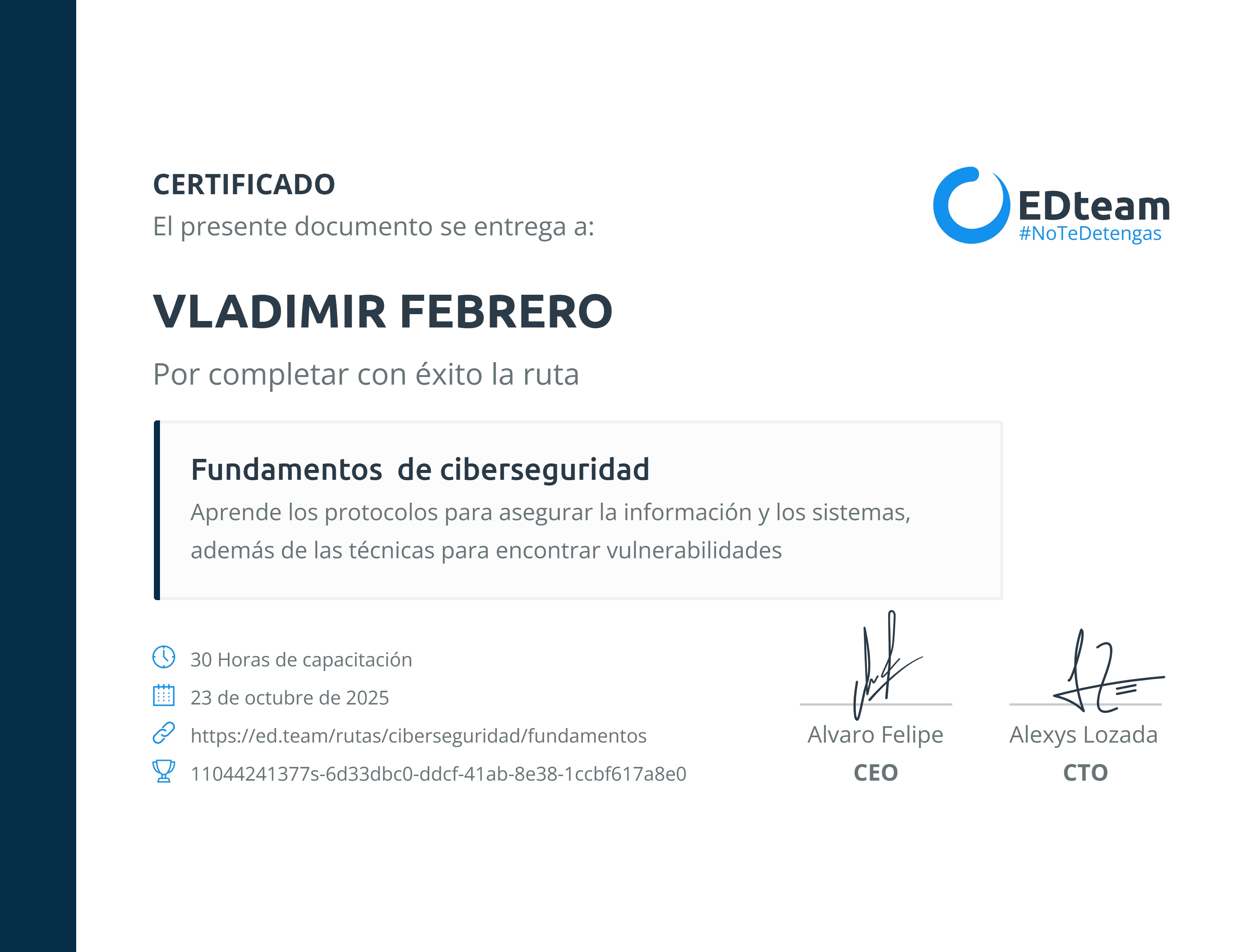 Certificado