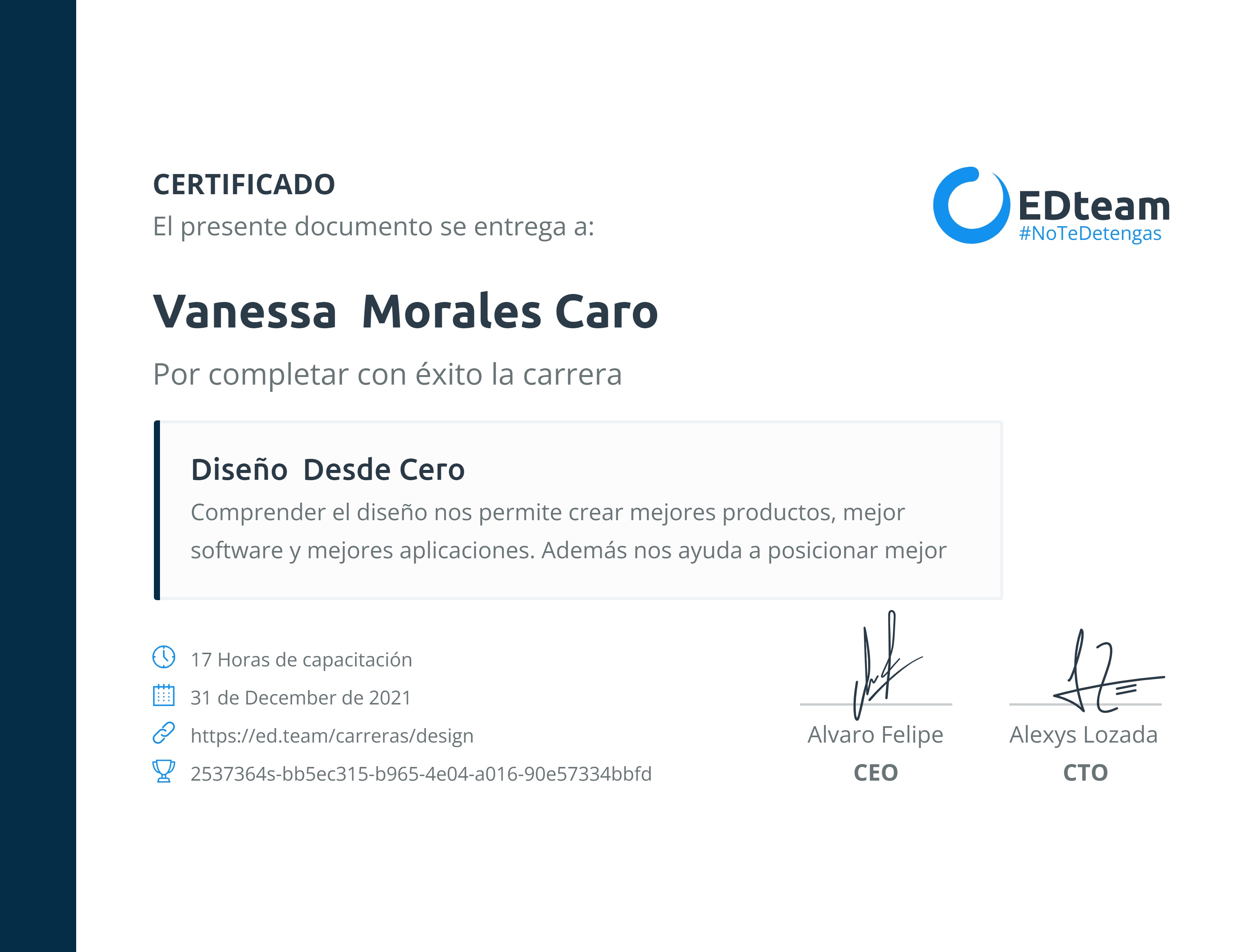 Certificado de ruta