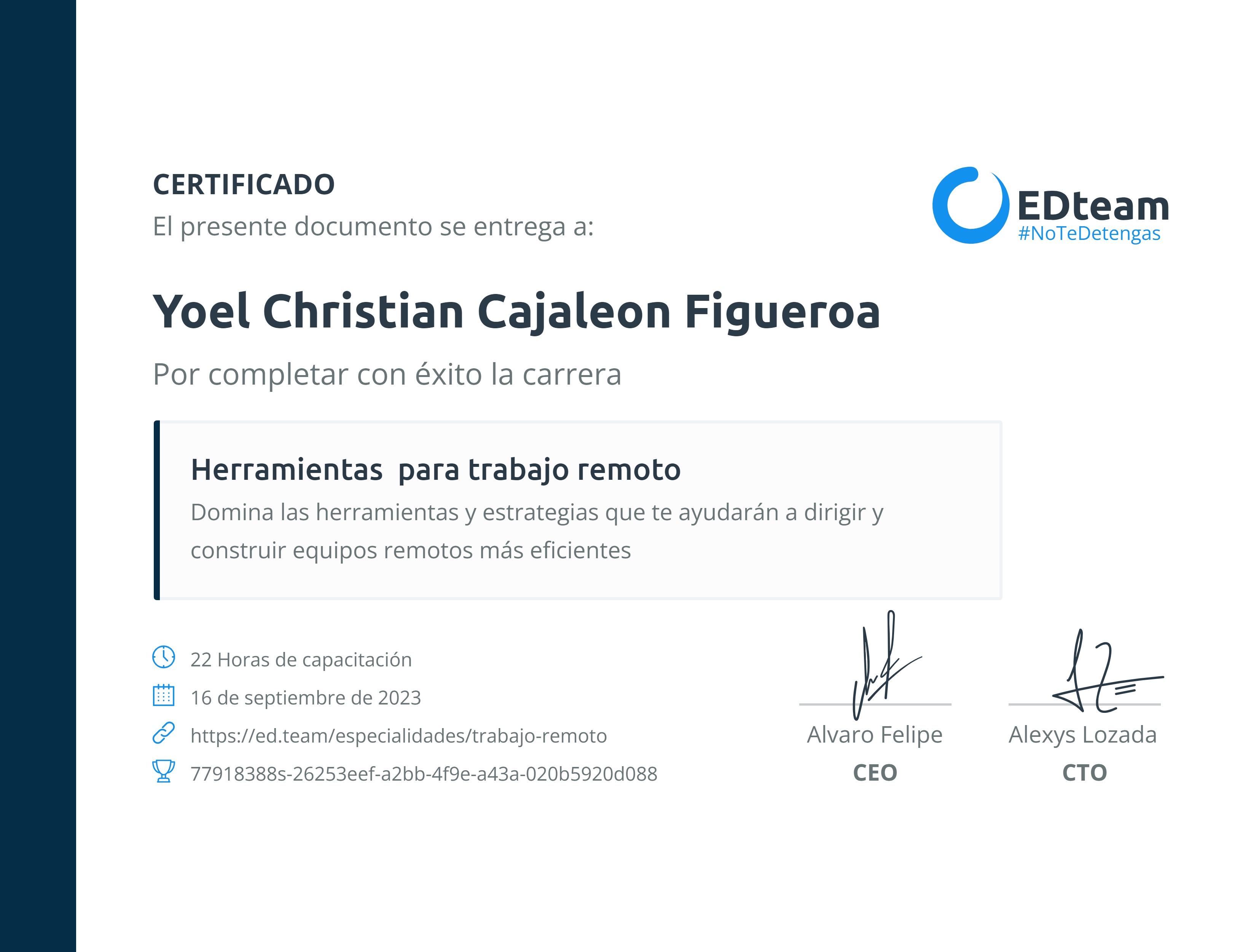 Certificado
