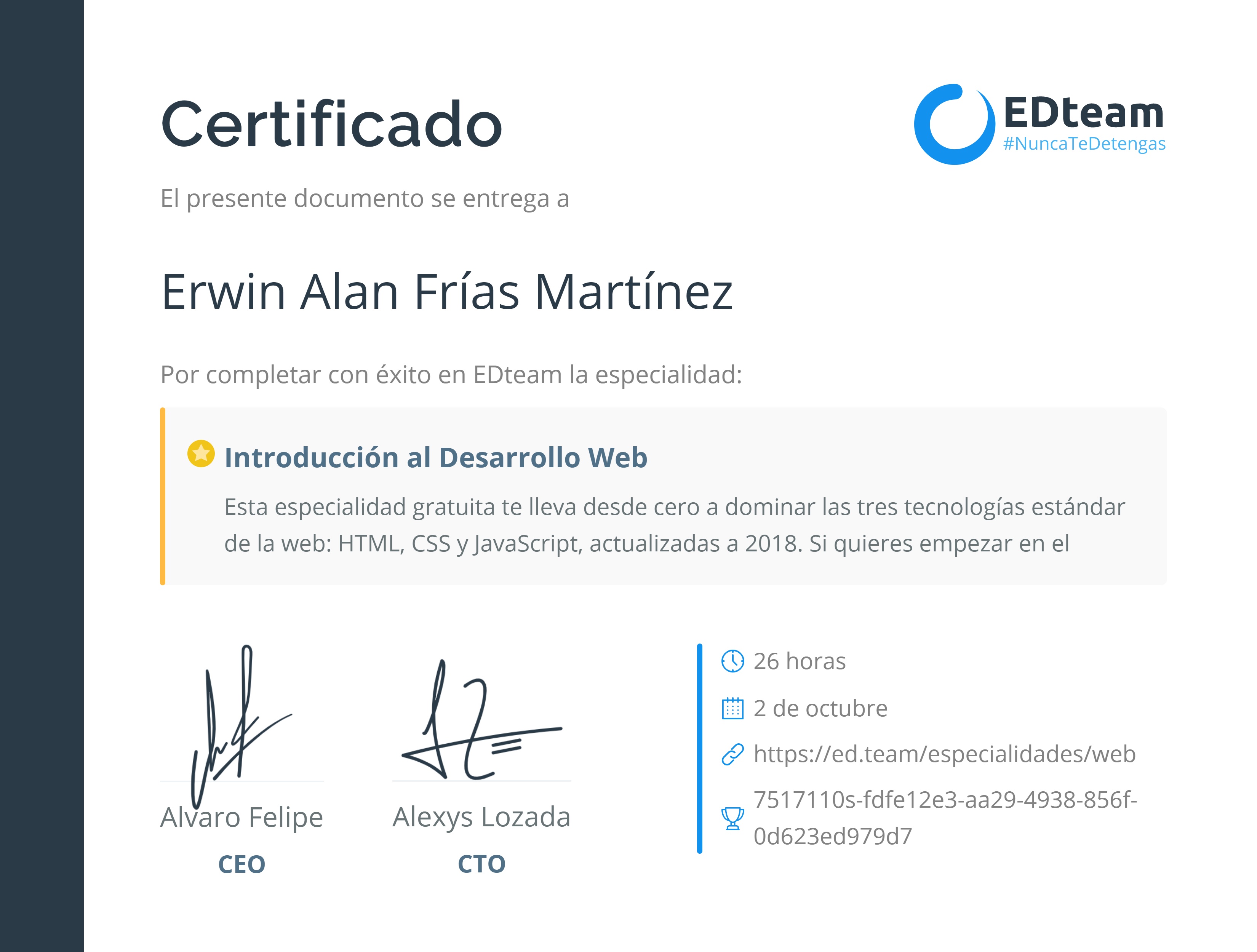 Certificado