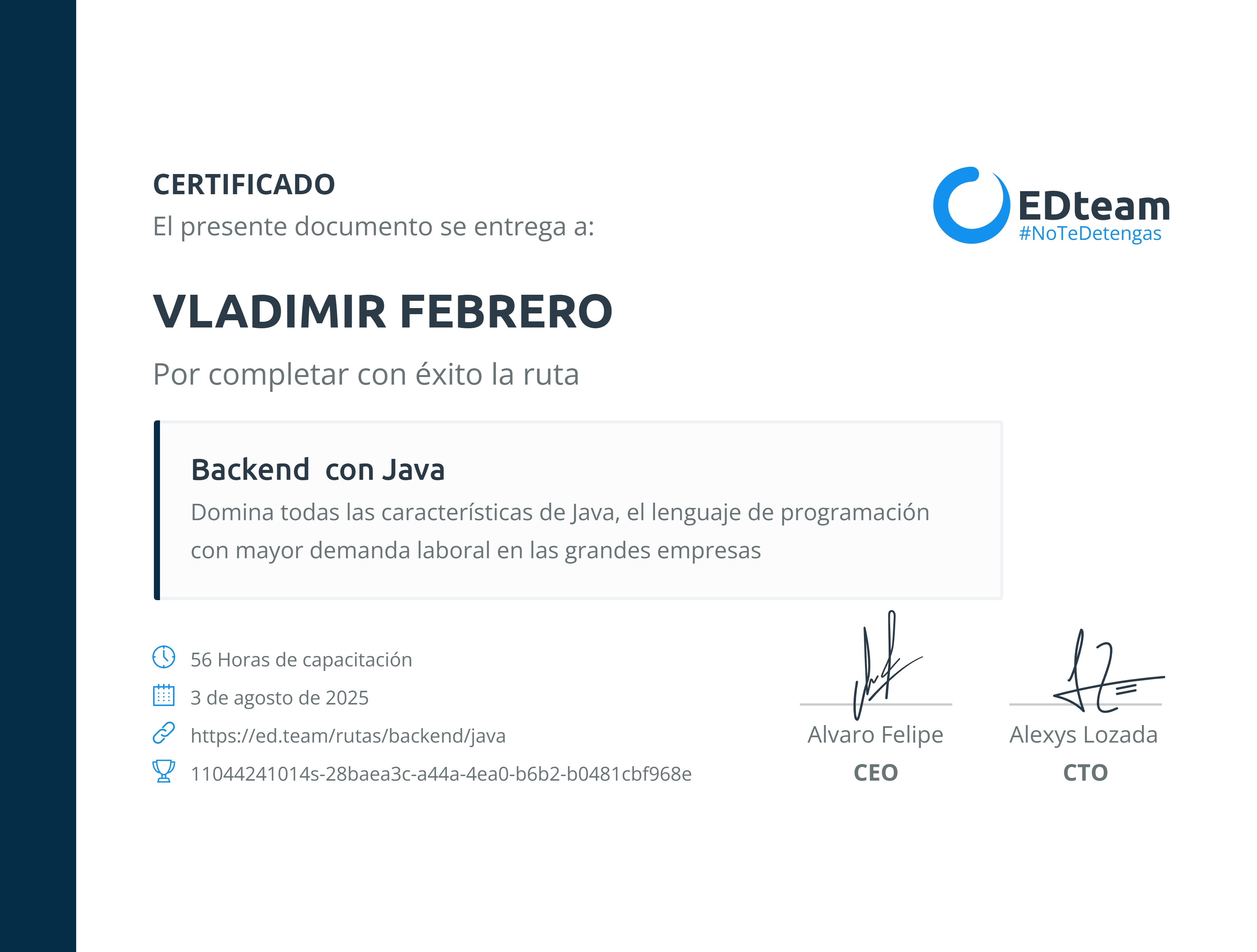 Certificado