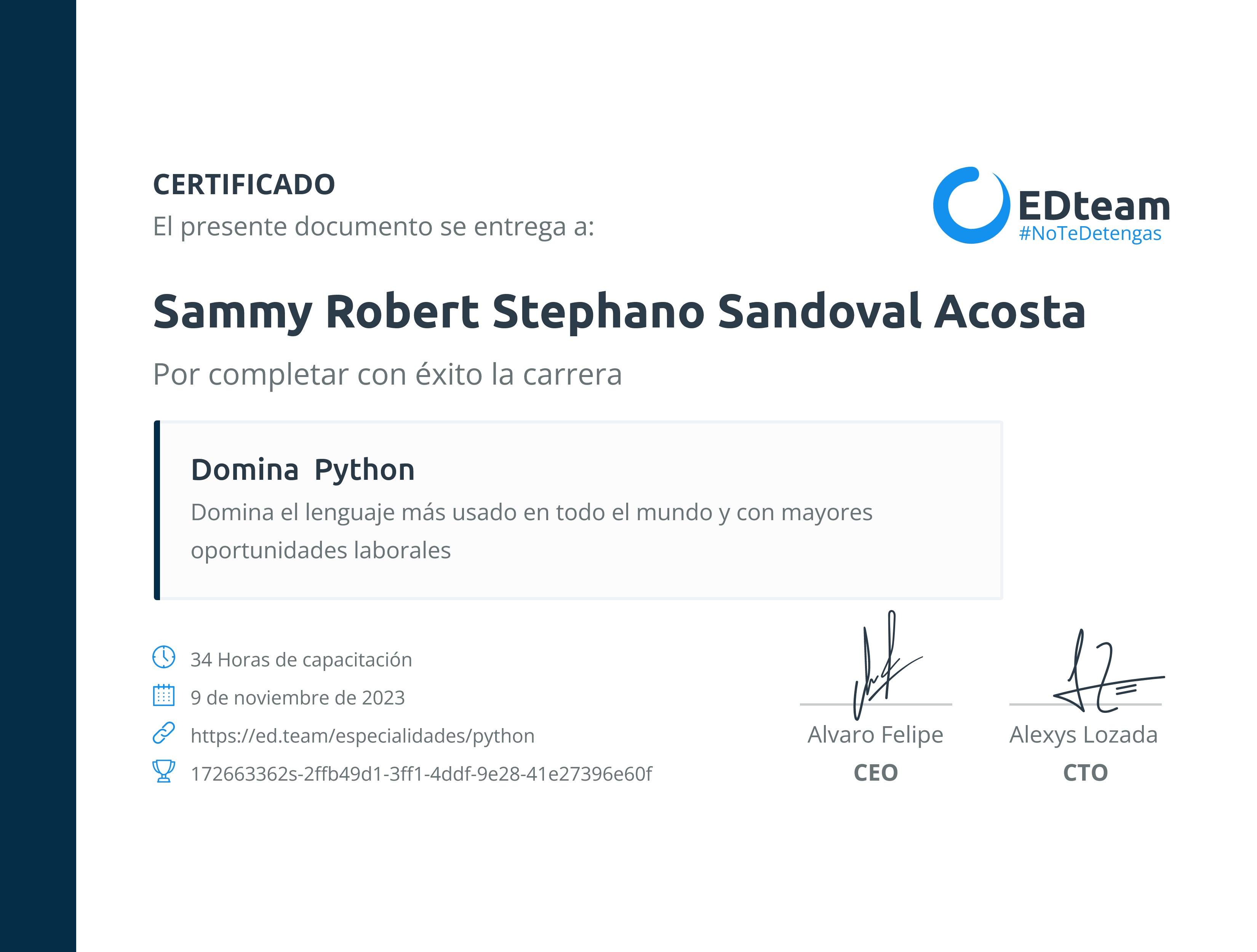 Certificado