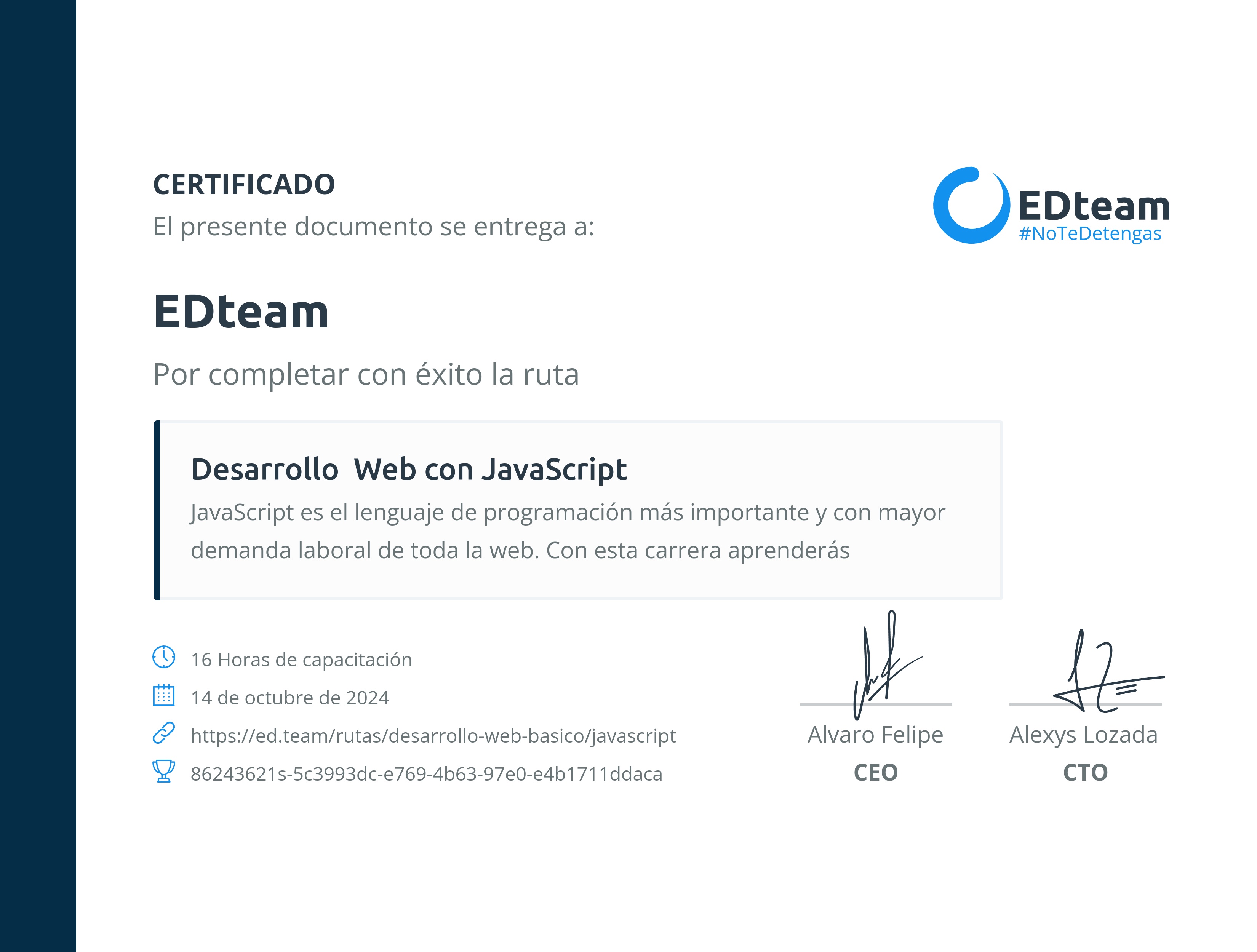 Certificado