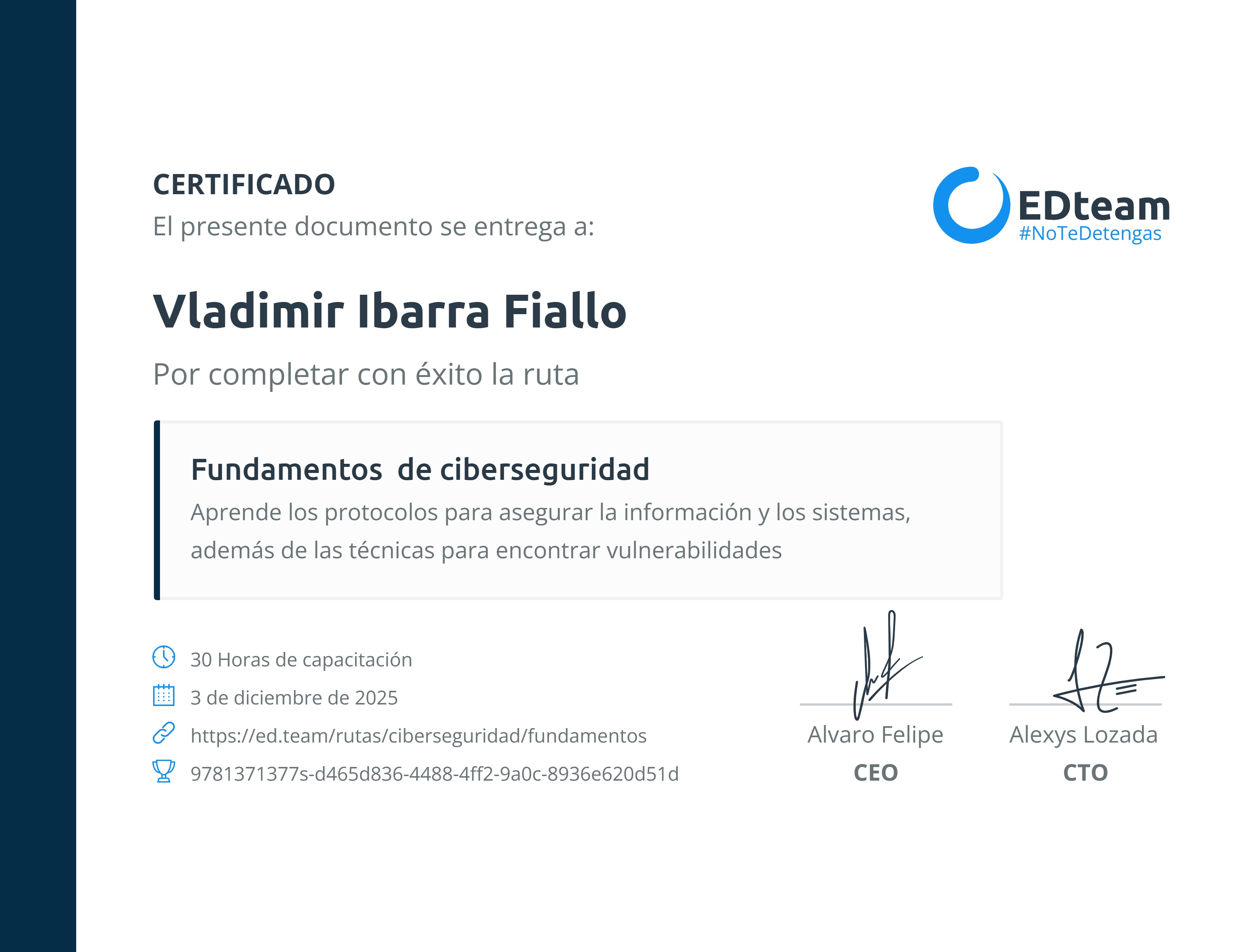 Certificado