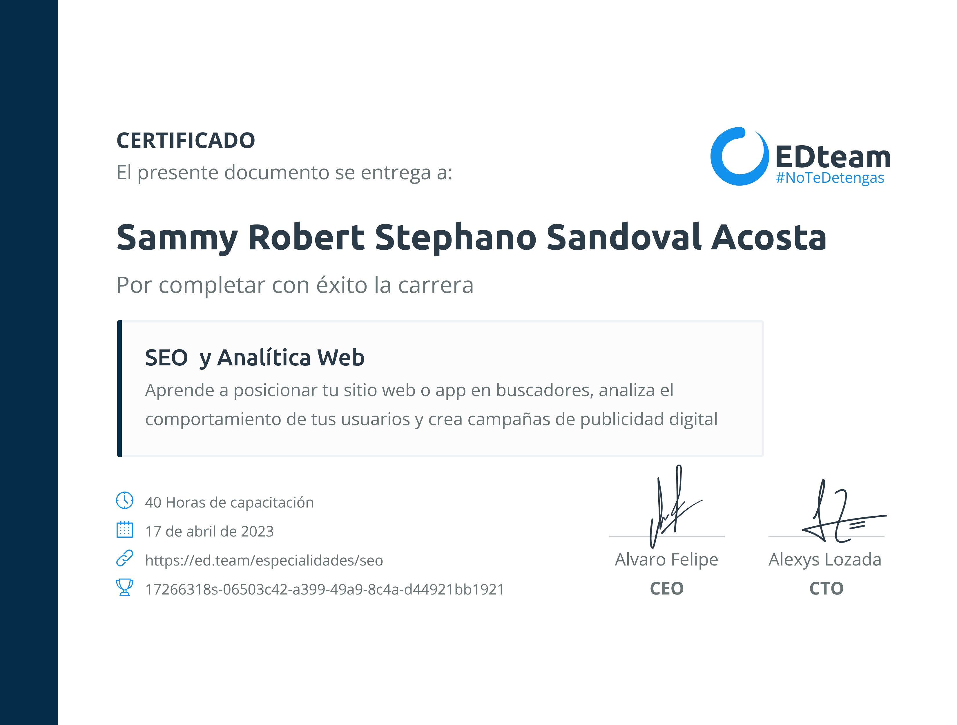 Certificado