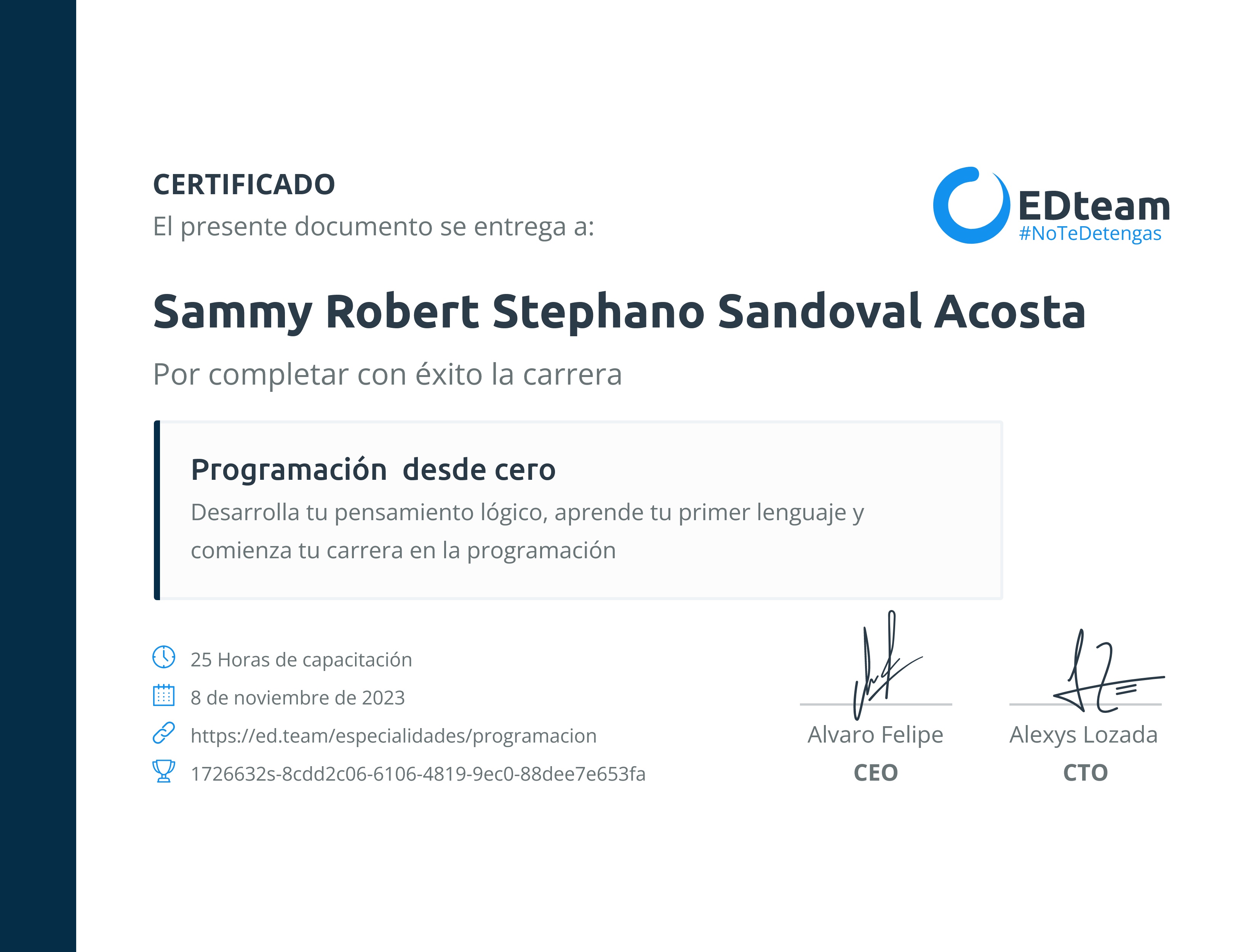 Certificado