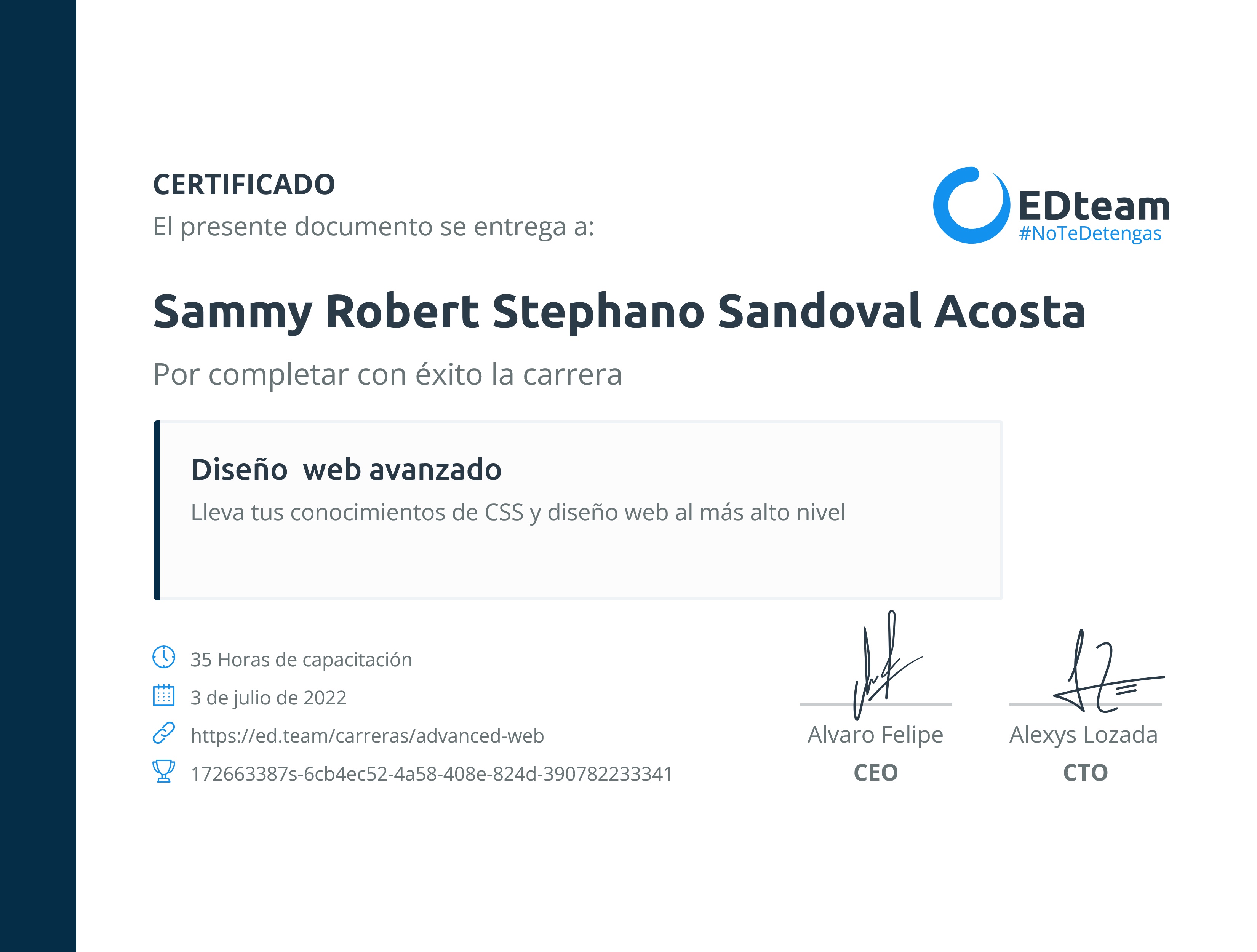 Certificado