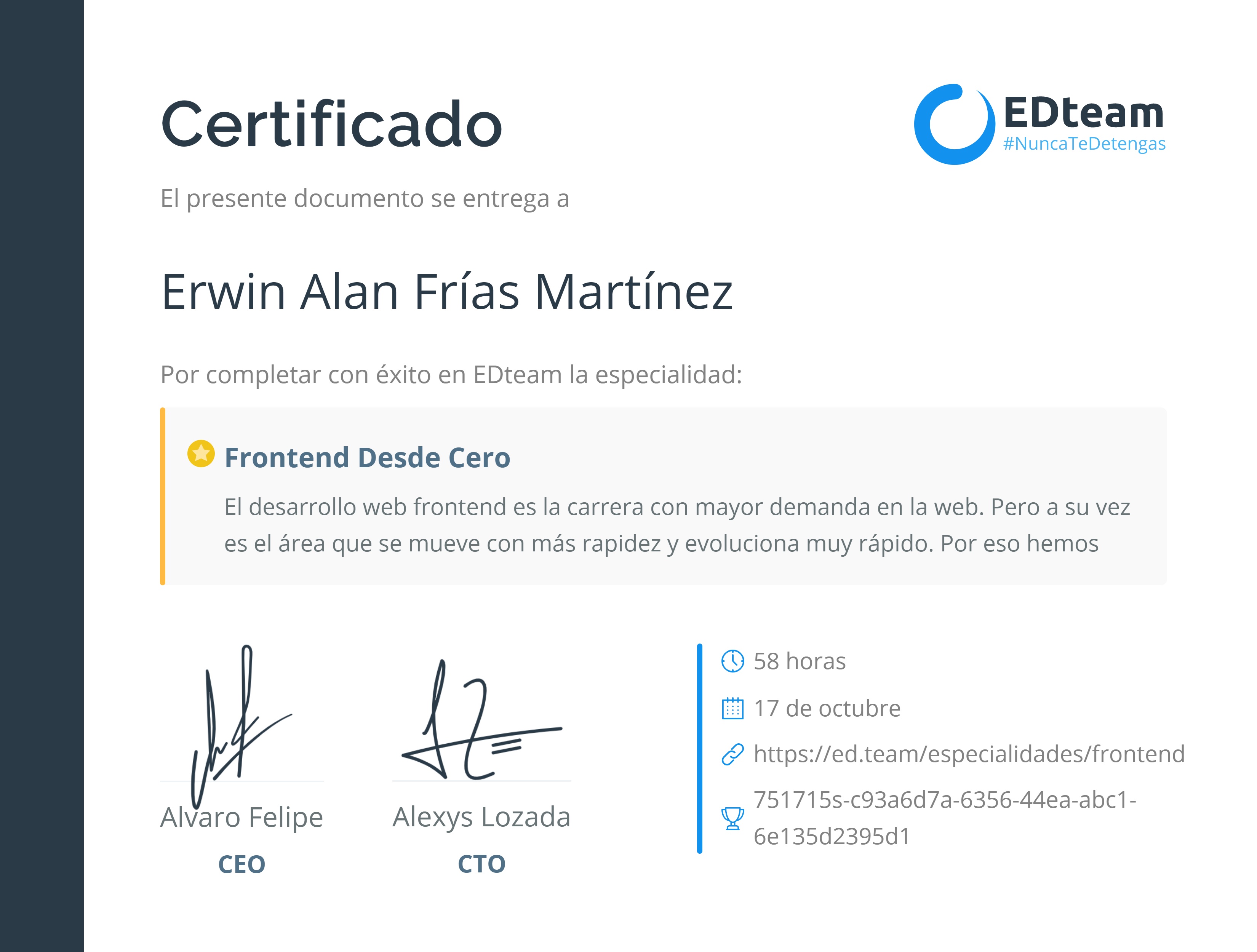 Certificado